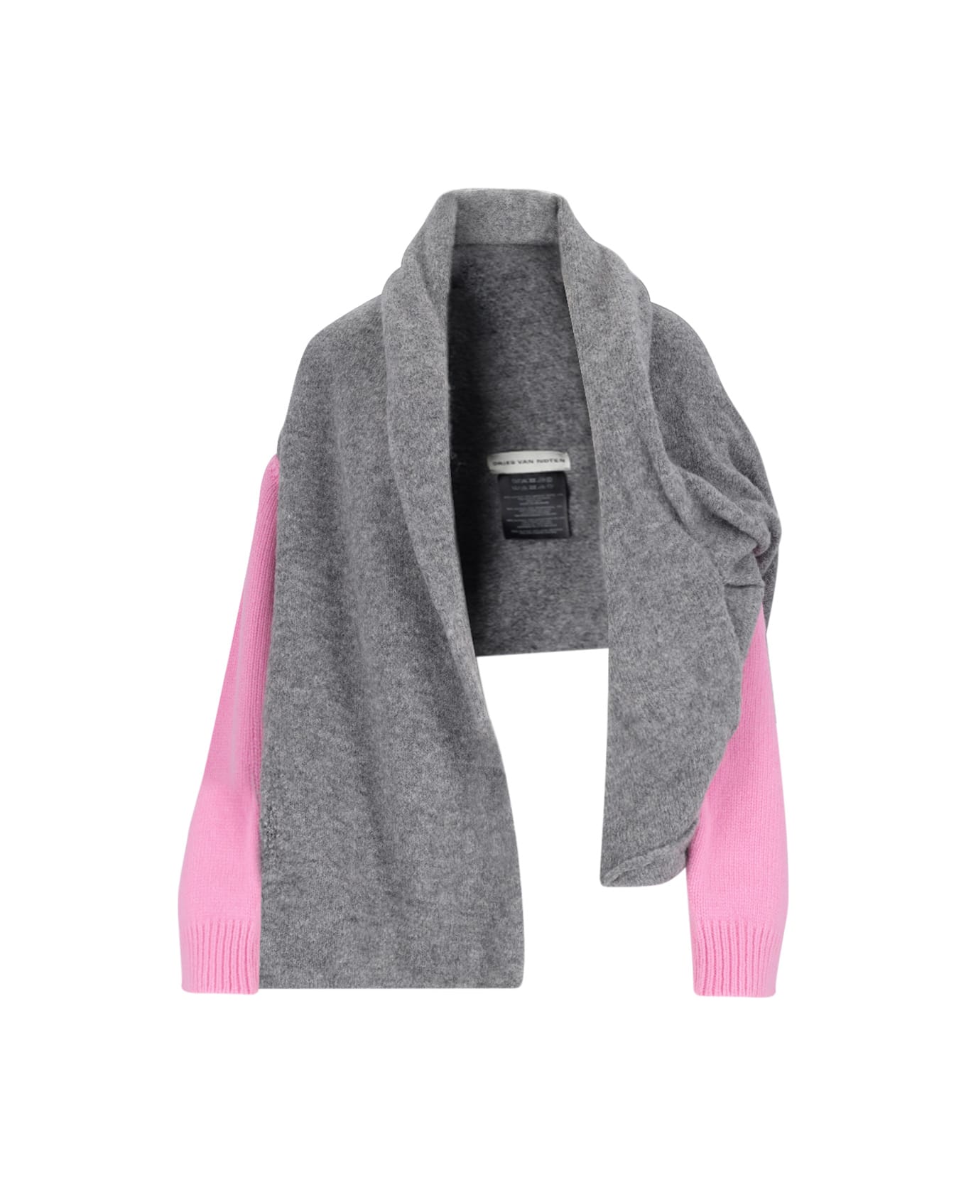 Dries Van Noten Deconstructed Shrug - Gray ニットウェア