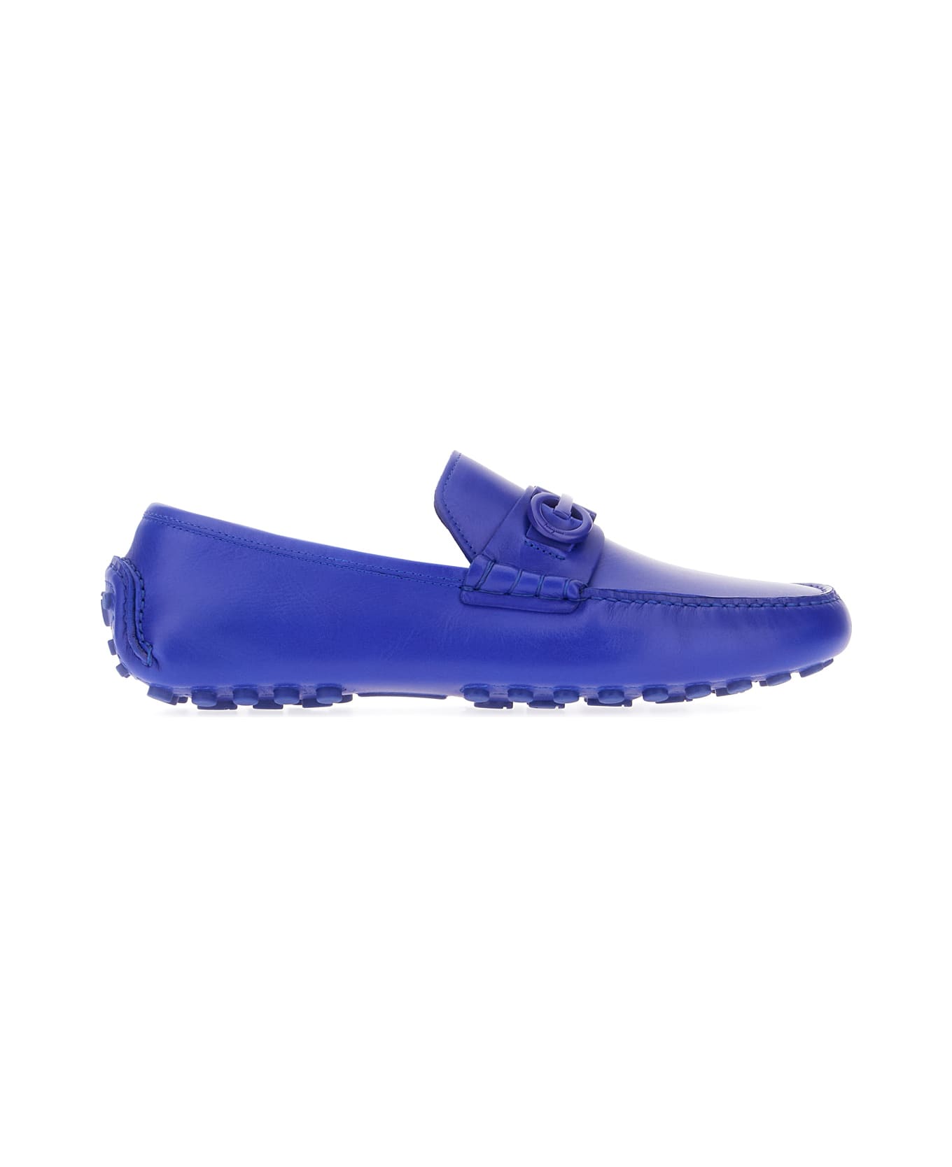 Ferragamo Electric Blue Leather Grazioso Loafers - LAPIS