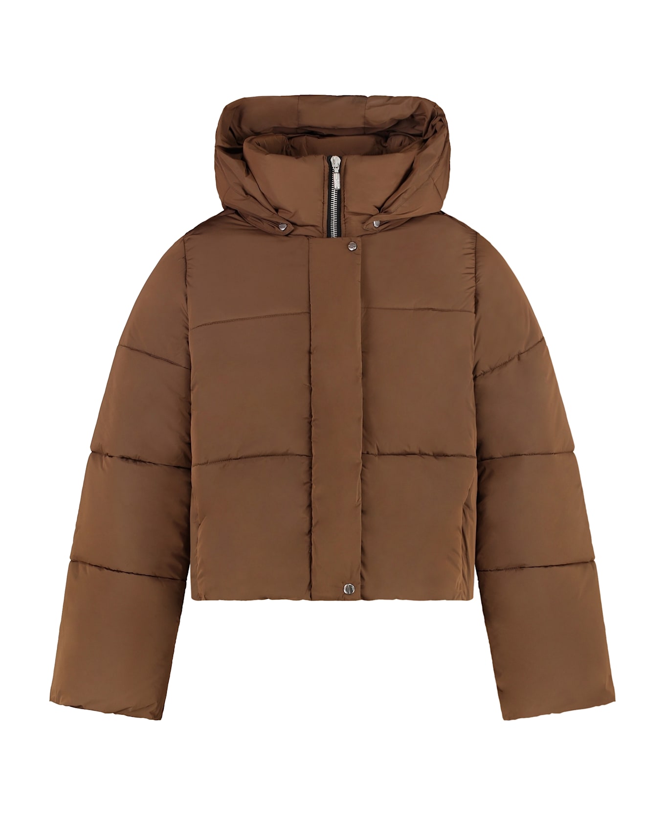 Rhude Hooded Down Jacket - brown
