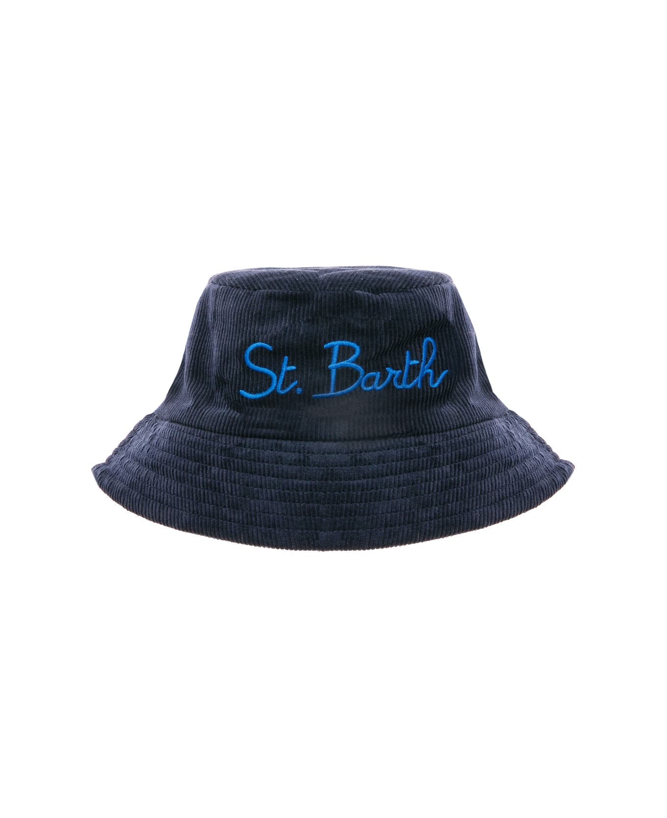 MC2 Saint Barth Blue Corduroy Bucket Hat - BLUE