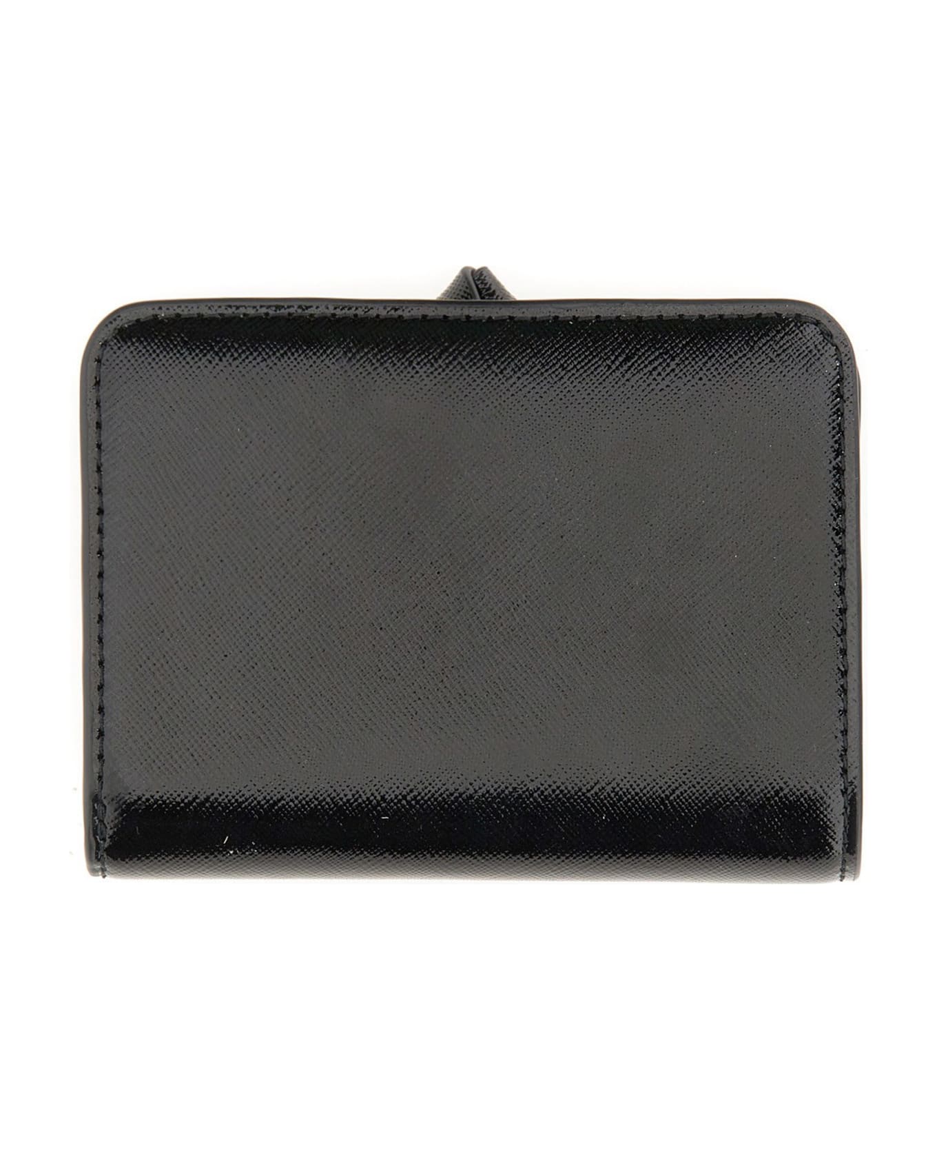 Marc Jacobs The Mini Compact Wallet In Black Leather - BLACK 財布