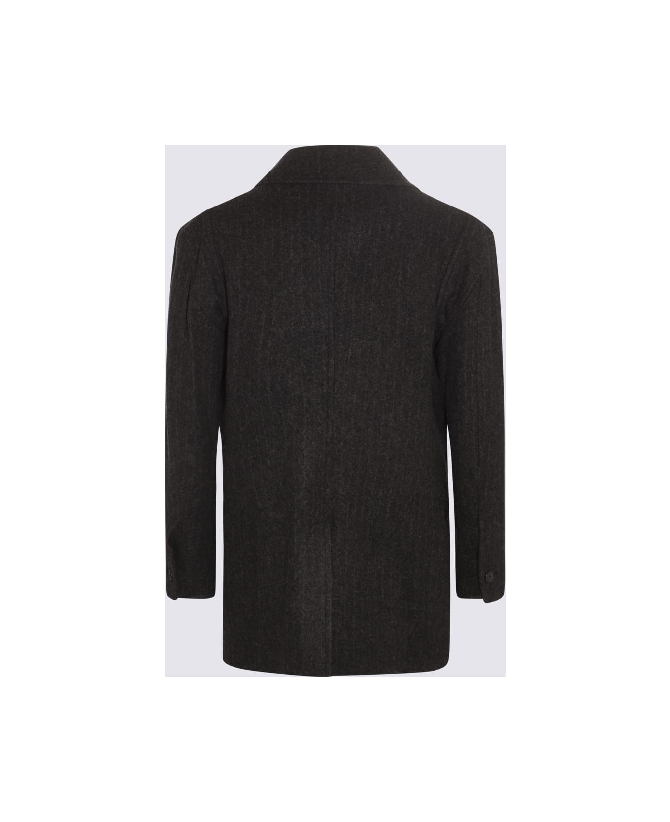 Vivienne Westwood Black Virgin Wool And Cashmere Blend Coat - Black