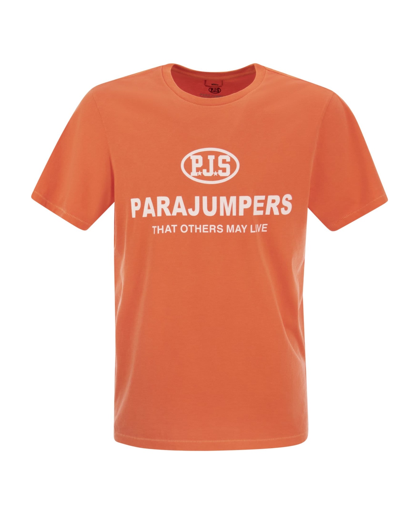 Parajumpers Toml - T-shirt With Front Lettering - Orange
