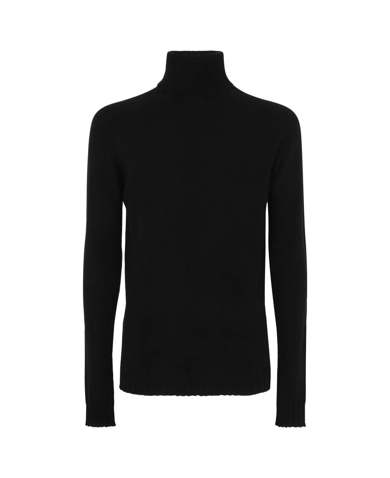 MD75 Cashmere Turtle Neck Sweater - Black ニットウェア