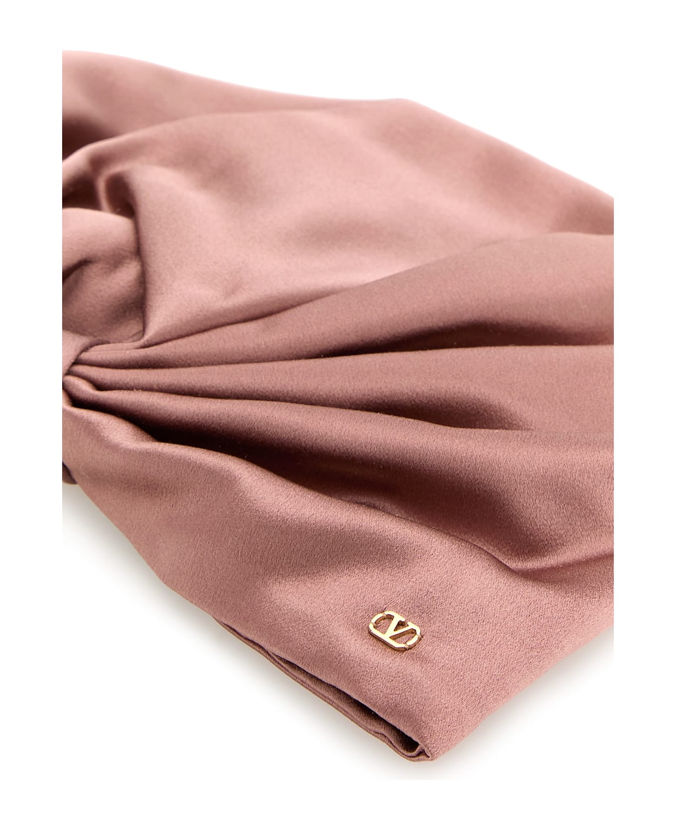 Valentino Garavani Silk Turban Scarf - GOLD