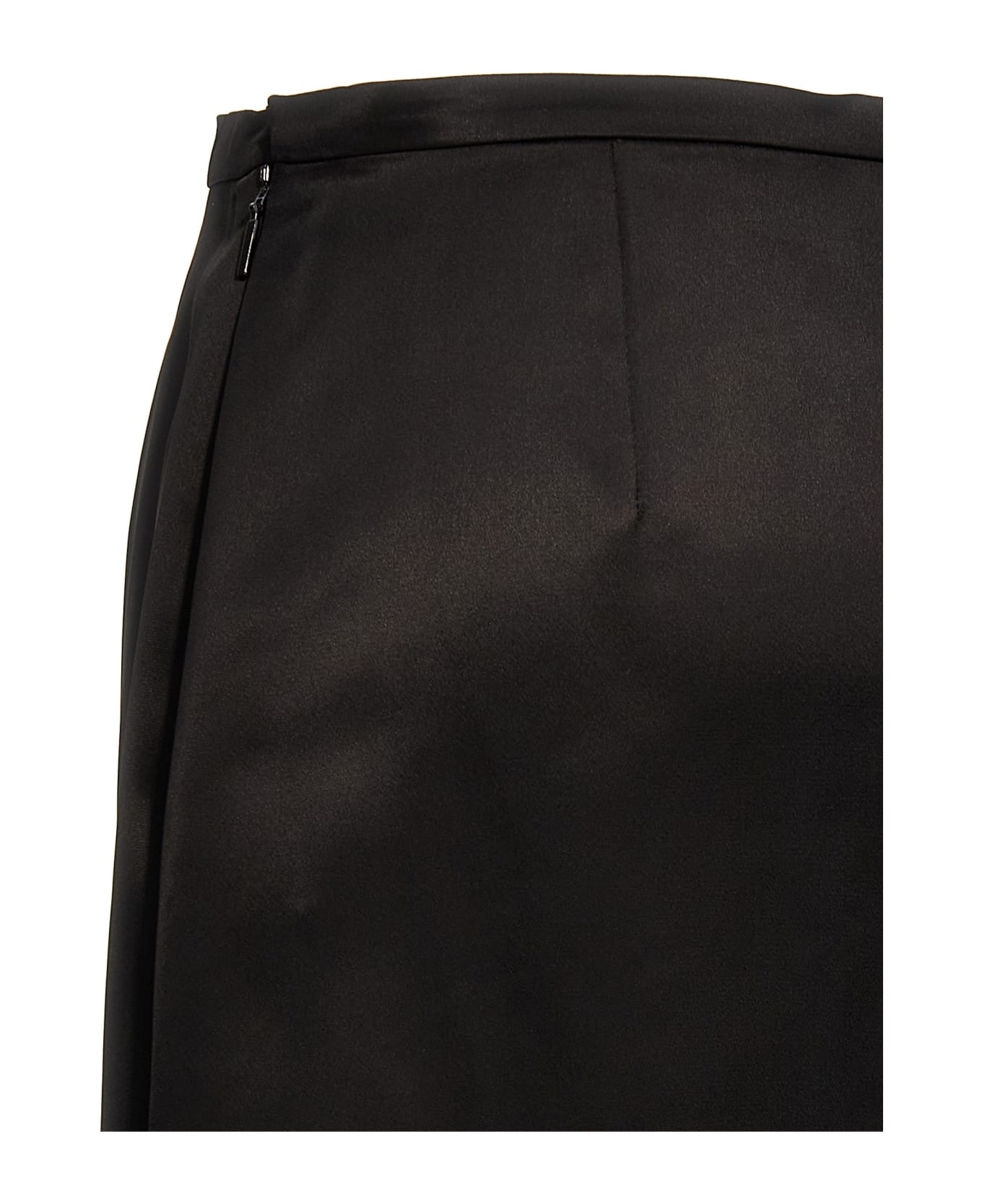 Saint Laurent Satin Skirt - Black   スカート