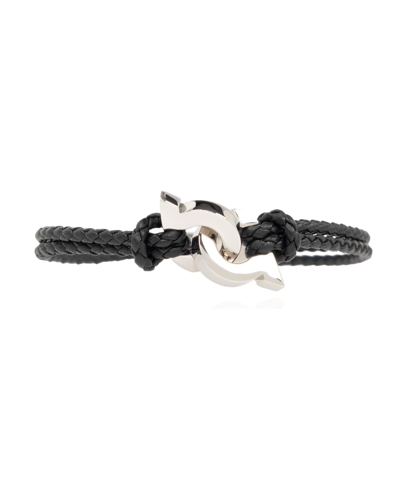 Ferragamo Leather Bracelet - BLACK
