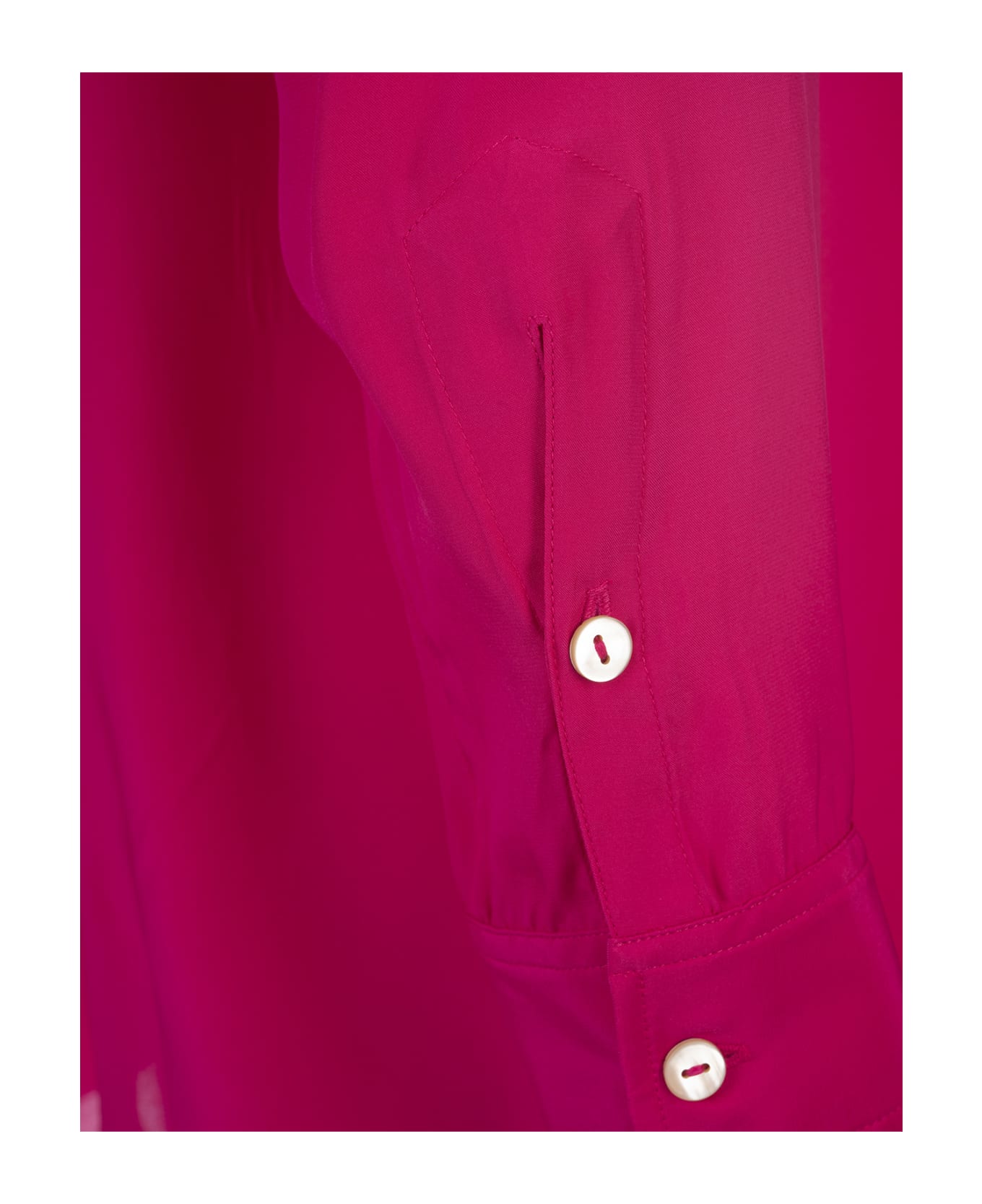 Parosh Fuchsia Enver Satin Mini Chemisier - Pink シャツ