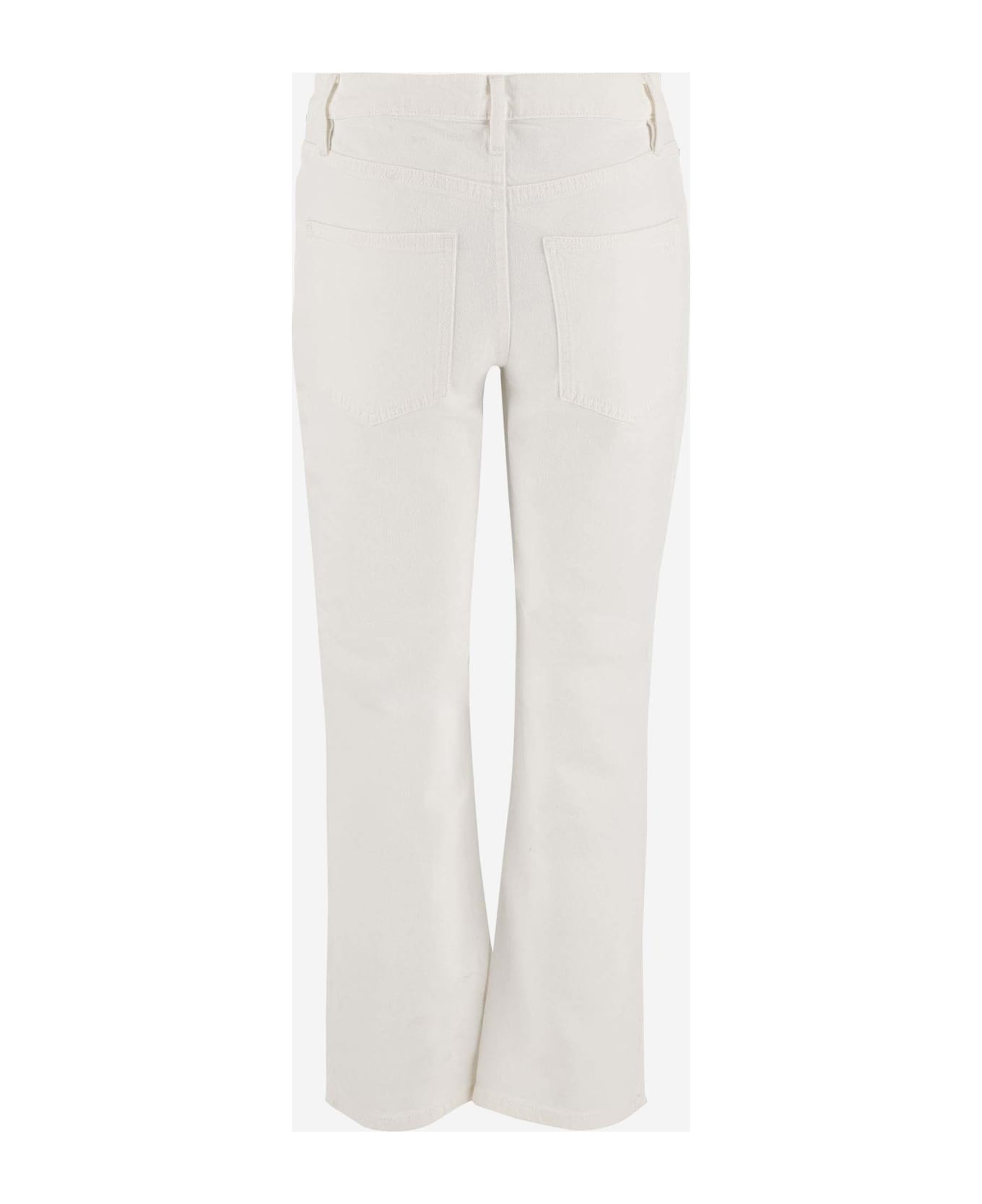 Tory Burch Denim Flare Jeans - WHITECHALKWAS