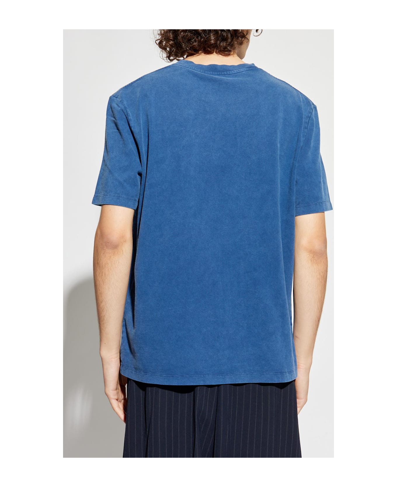 Balmain T-shirt With Logo - Sos Bleu Bleu