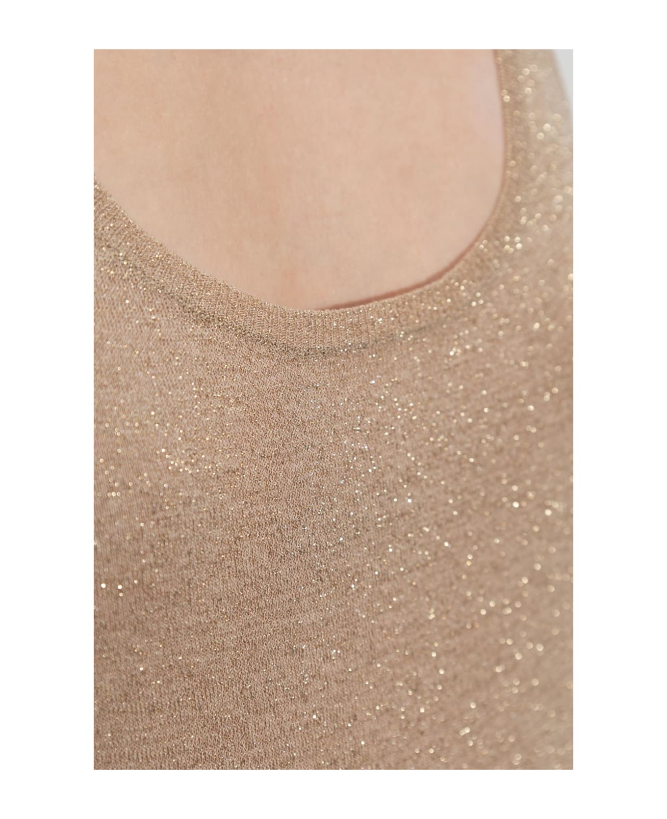 Saint Laurent Dress With Lurex Thread - GOLD