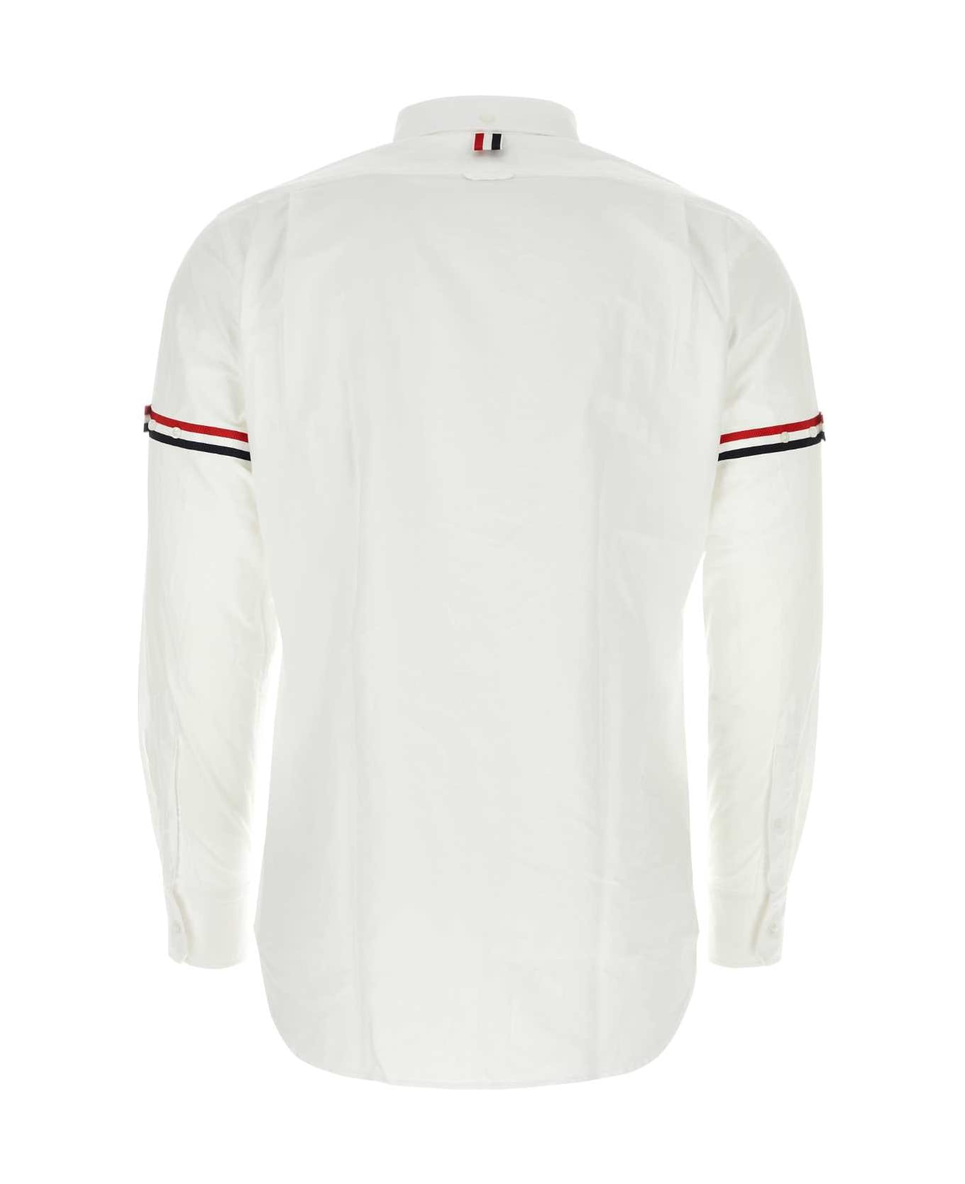 Thom Browne White Piquet Shirt - White