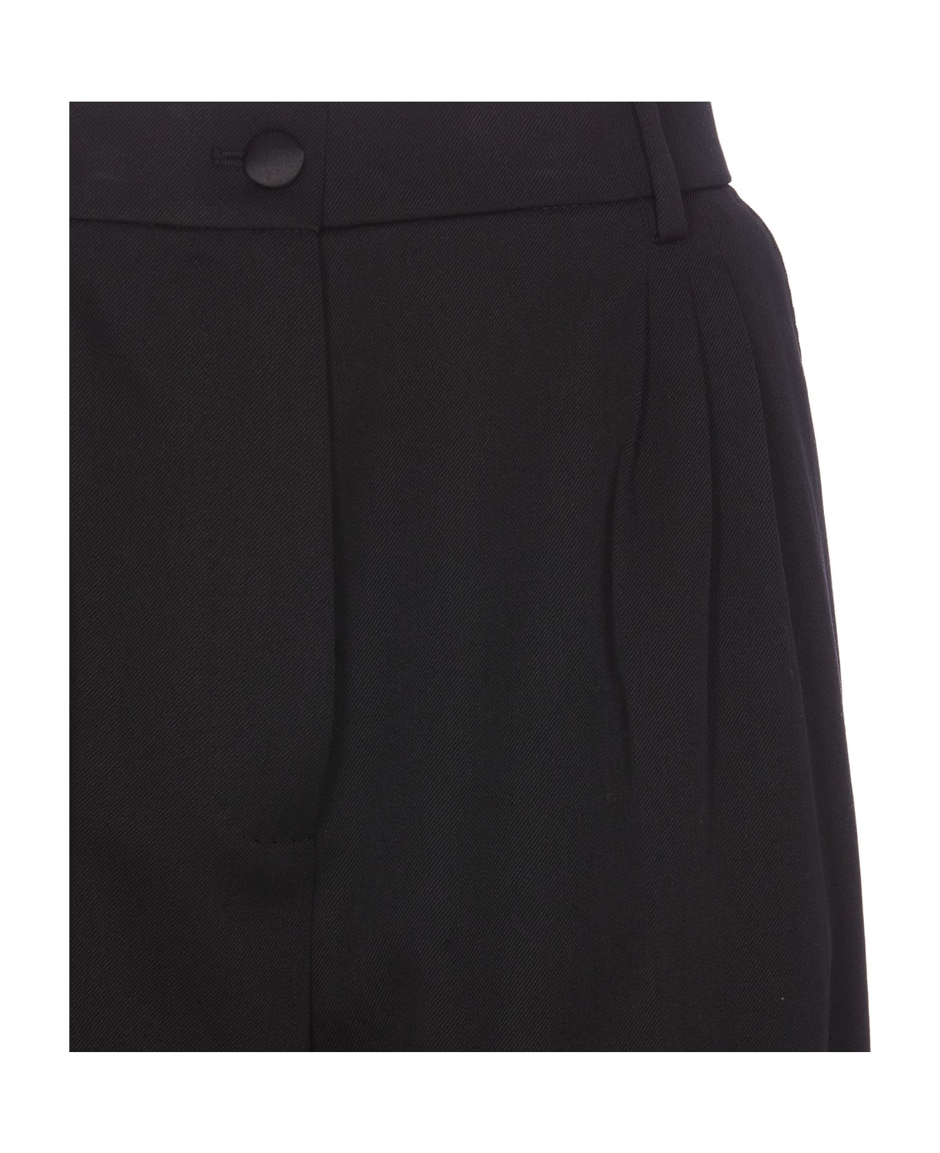 Dolce & Gabbana Gabardine Bermuda Shorts - Black