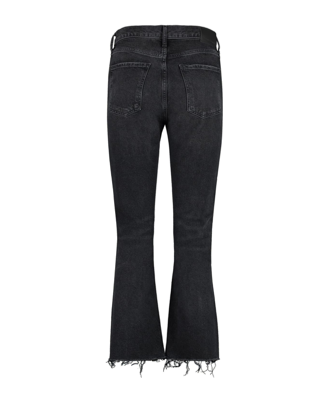 Citizens of Humanity Isola Cotton Cropped Trousers - black ボトムス