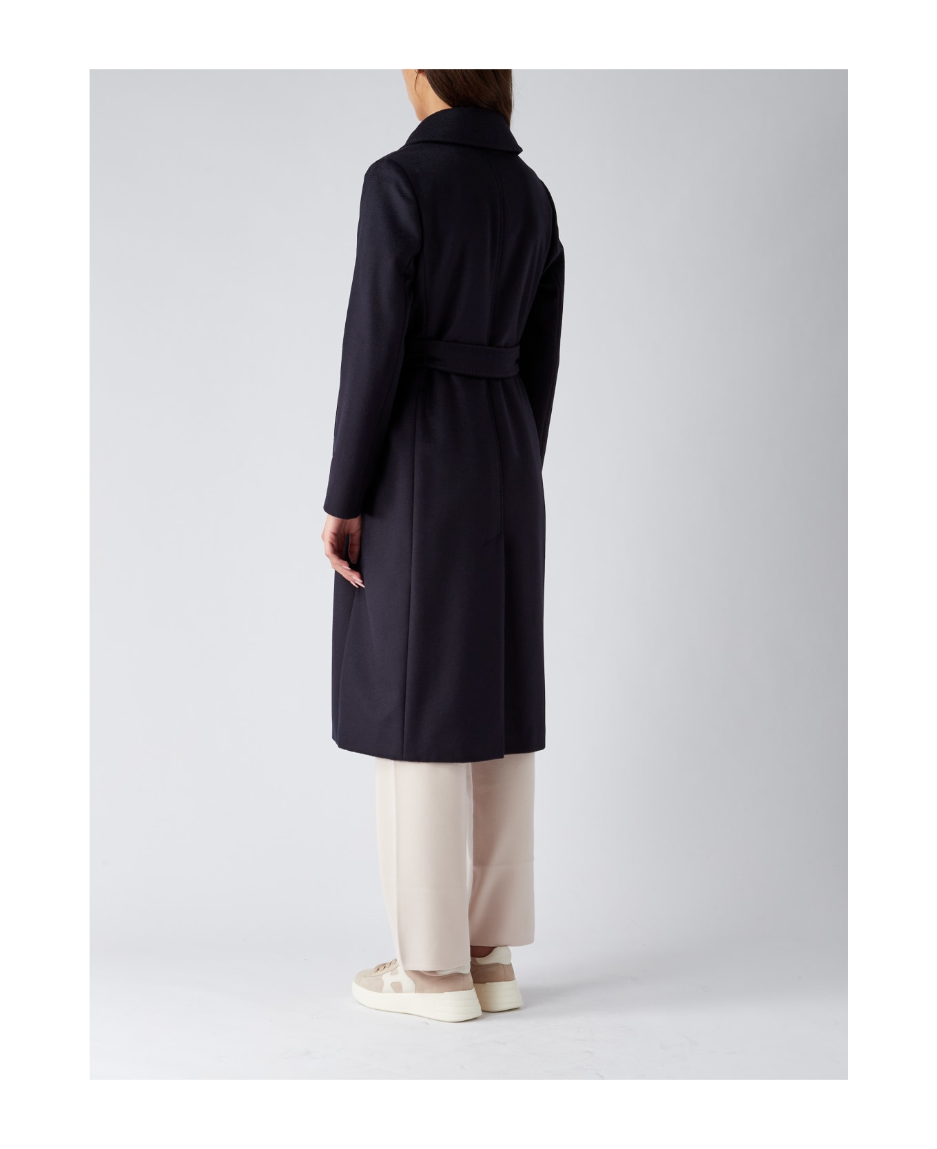 Max Mara Studio Bcollag Coat - NAVY