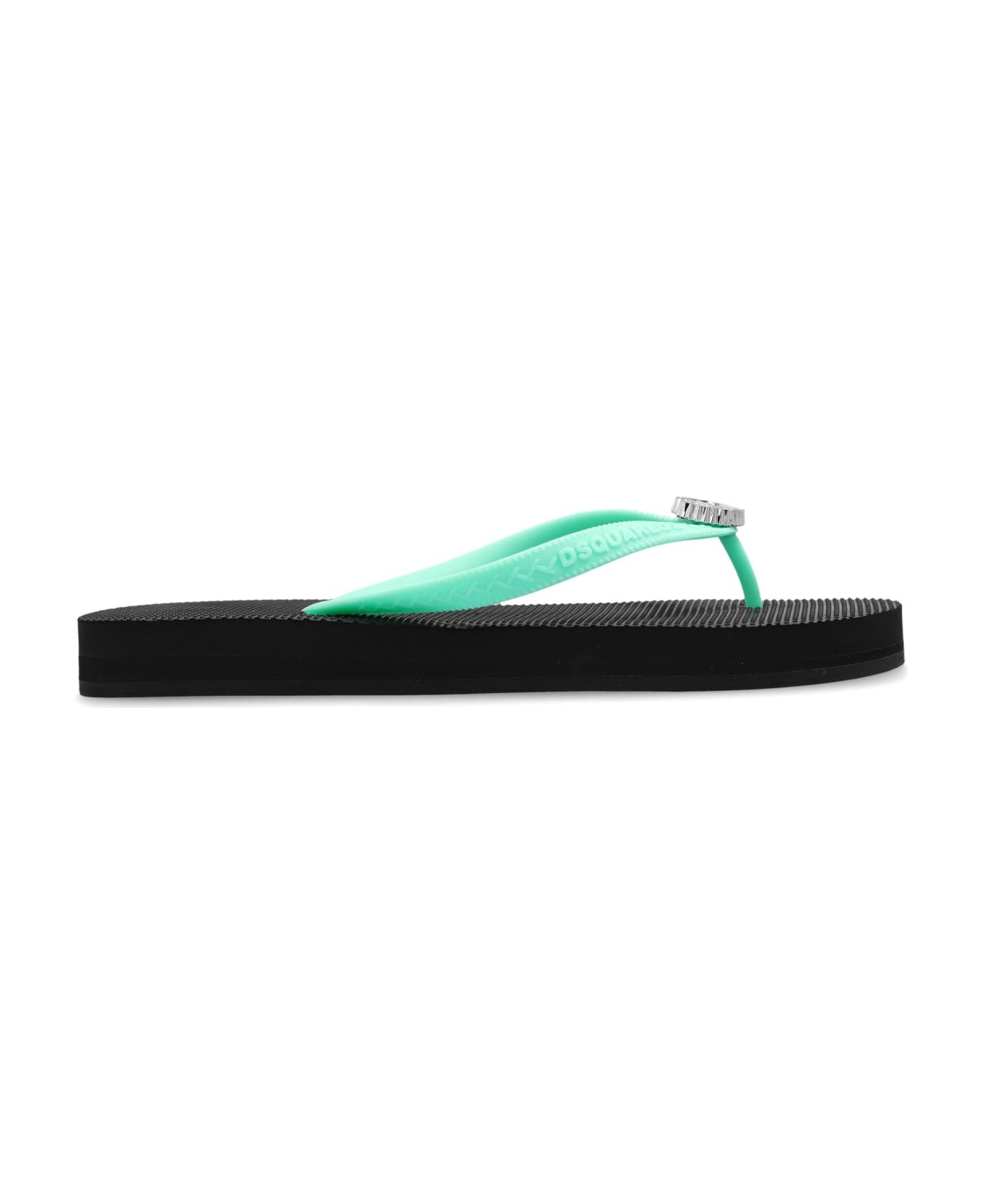 Dsquared2 Flip-flops - Nero+Verde Acqua サンダル