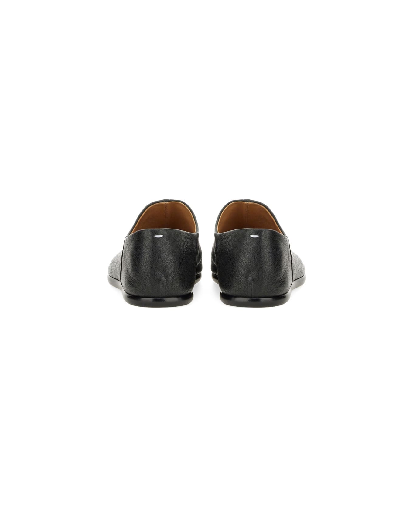 Maison Margiela Leather Tabi Mules - BLACK