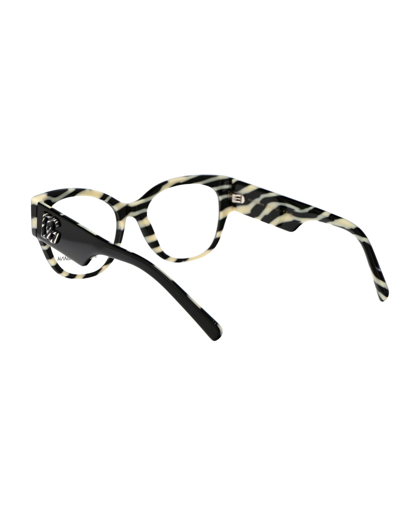 Dolce & Gabbana Eyewear 0dg3377 Glasses - 3372 Black On Zebra