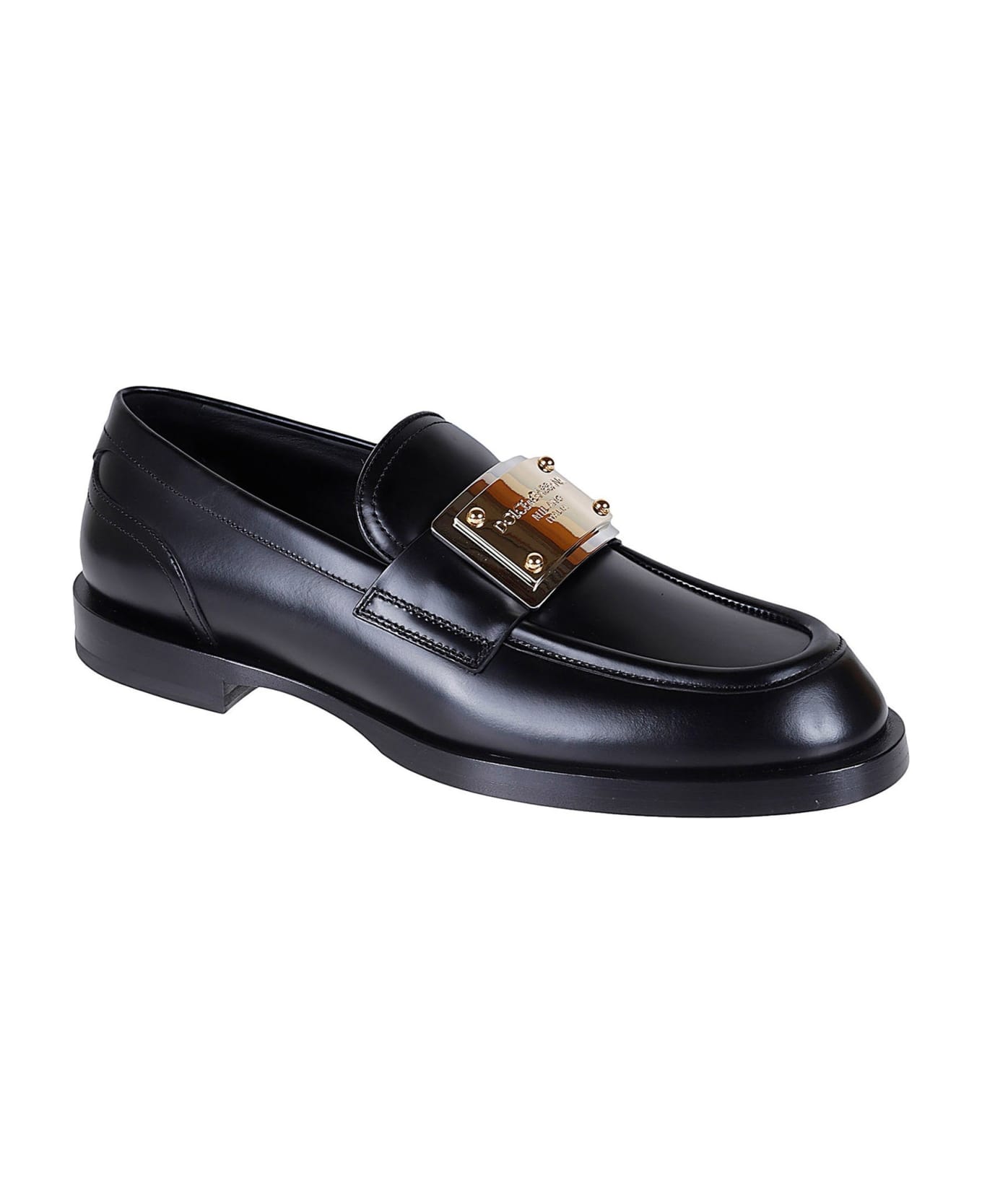 Dolce & Gabbana Dolce&gabbana Leather Loafers - Black