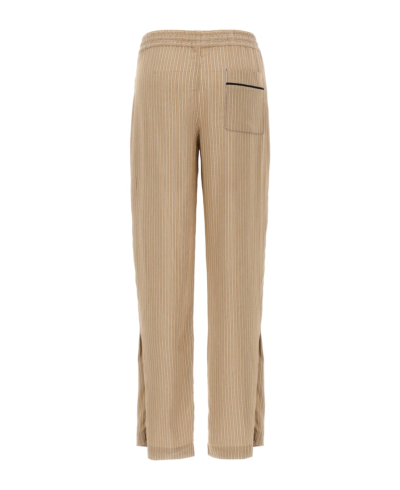Victoria Beckham 
pleat Detail Pyjama
 Pants - Brown