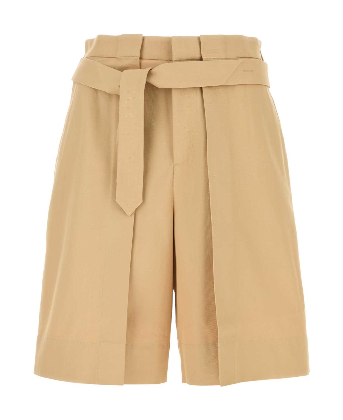 J.W. Anderson Beige Cotton Bermuda Shorts - BEIGE