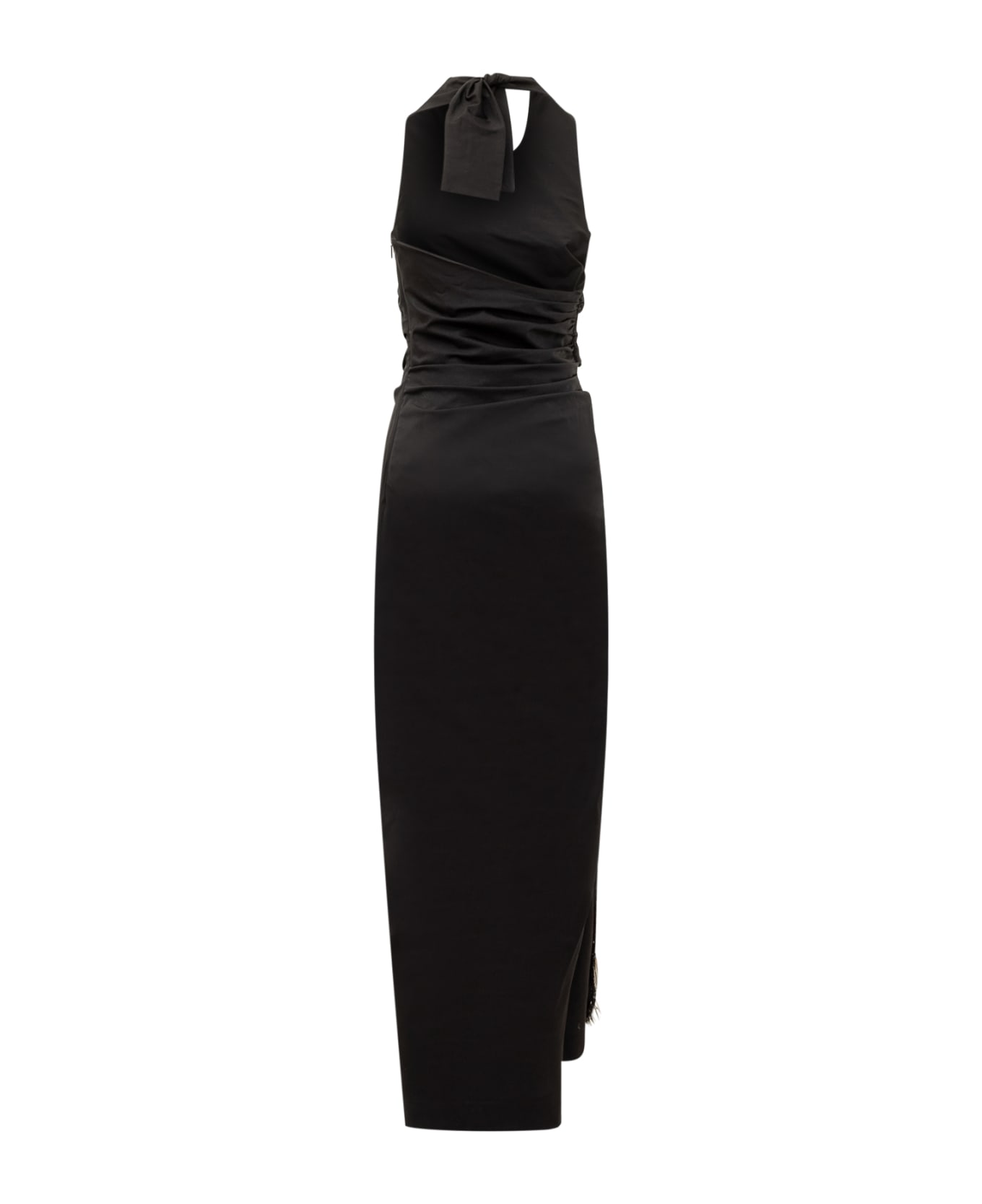 Ferragamo Dress With Tassel - Black