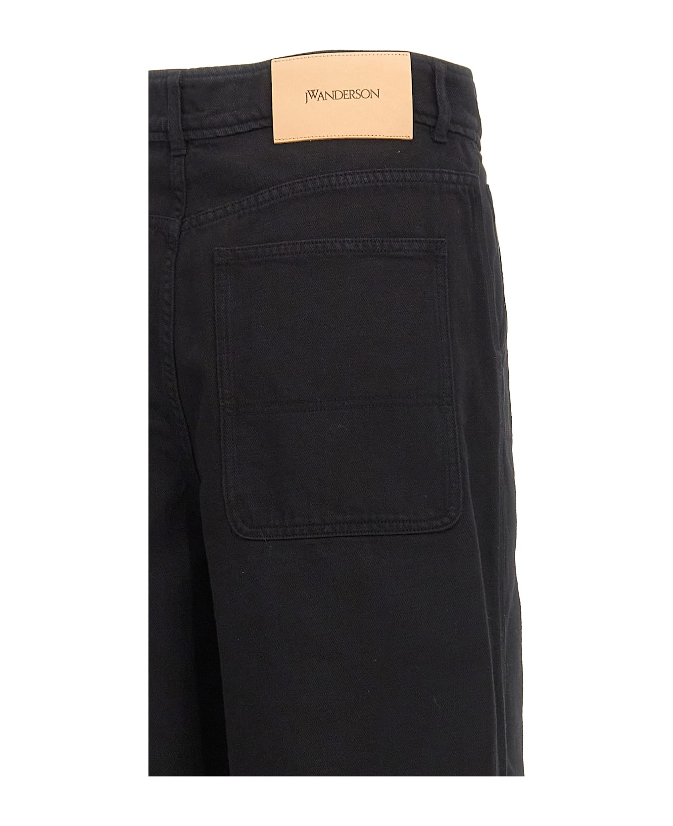 J.W. Anderson High Weist Wide Leg Pants - Black