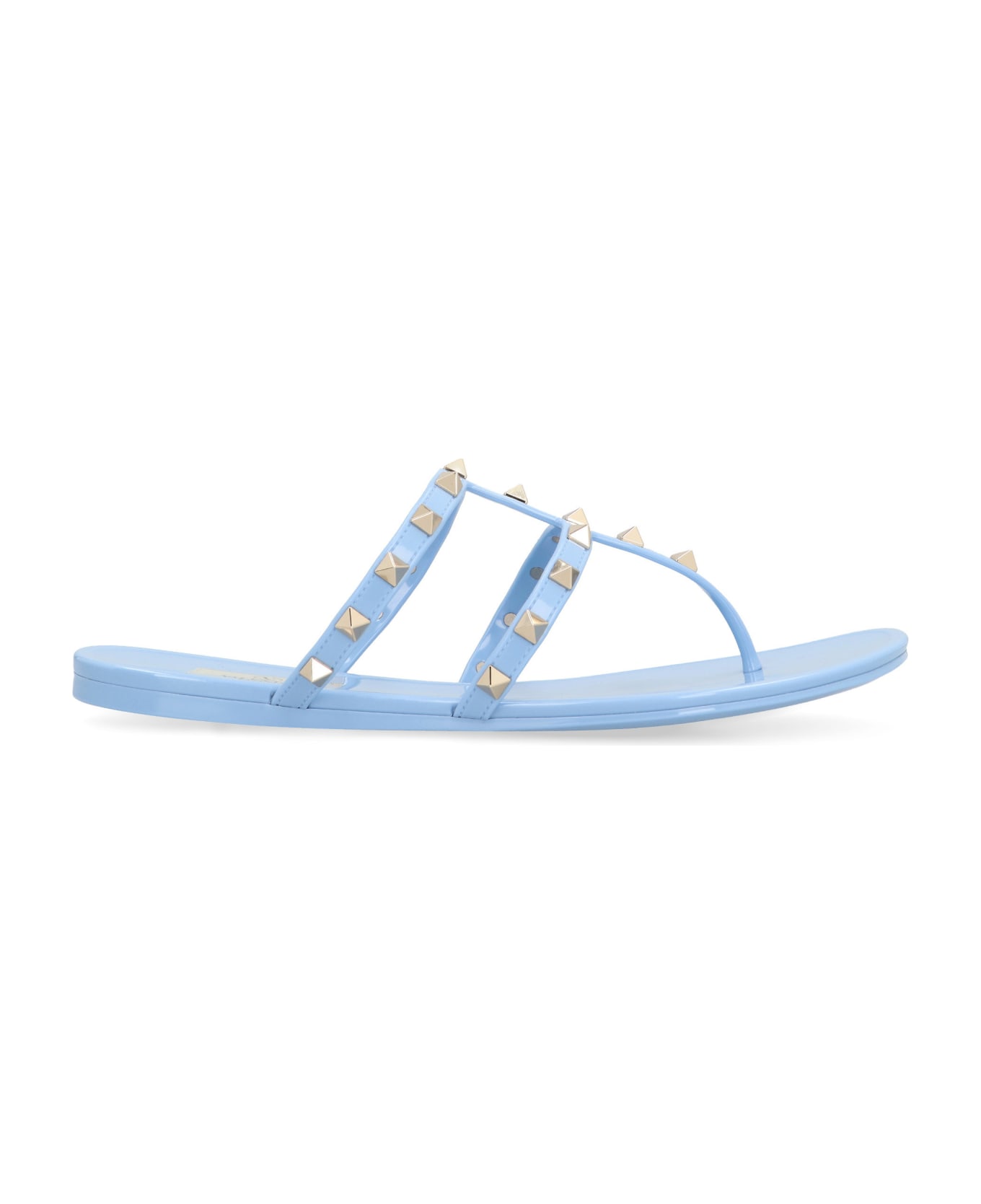 Valentino Garavani - Rubber Thong-sandals - Light Blue
