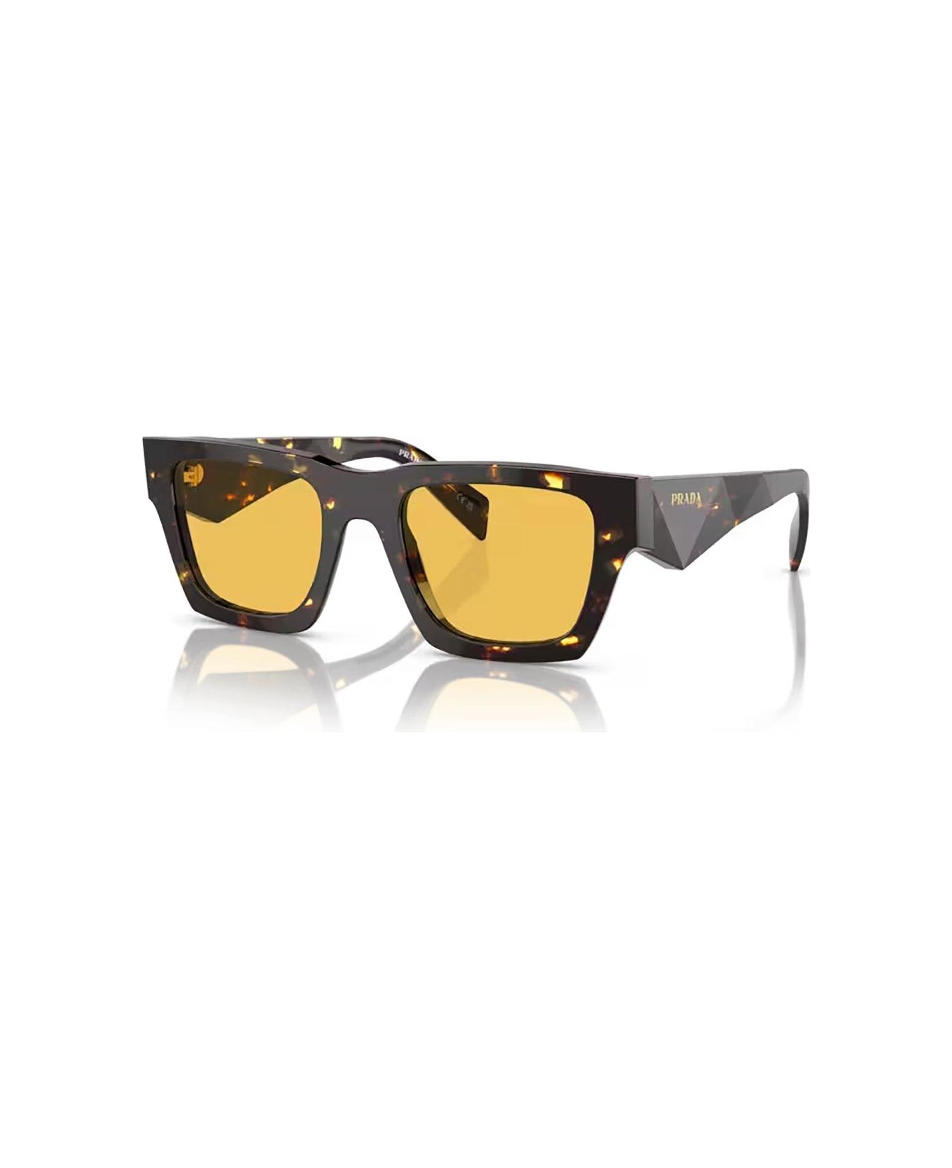 Prada Eyewear Square Frame Sunglasses Sunglasses - 16O10C Tortoise Black Malt