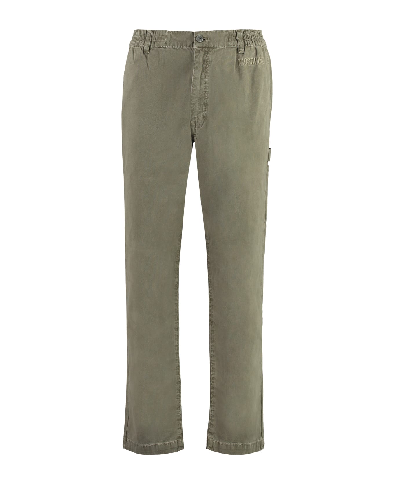 Moschino Cotton Trousers - green ボトムス