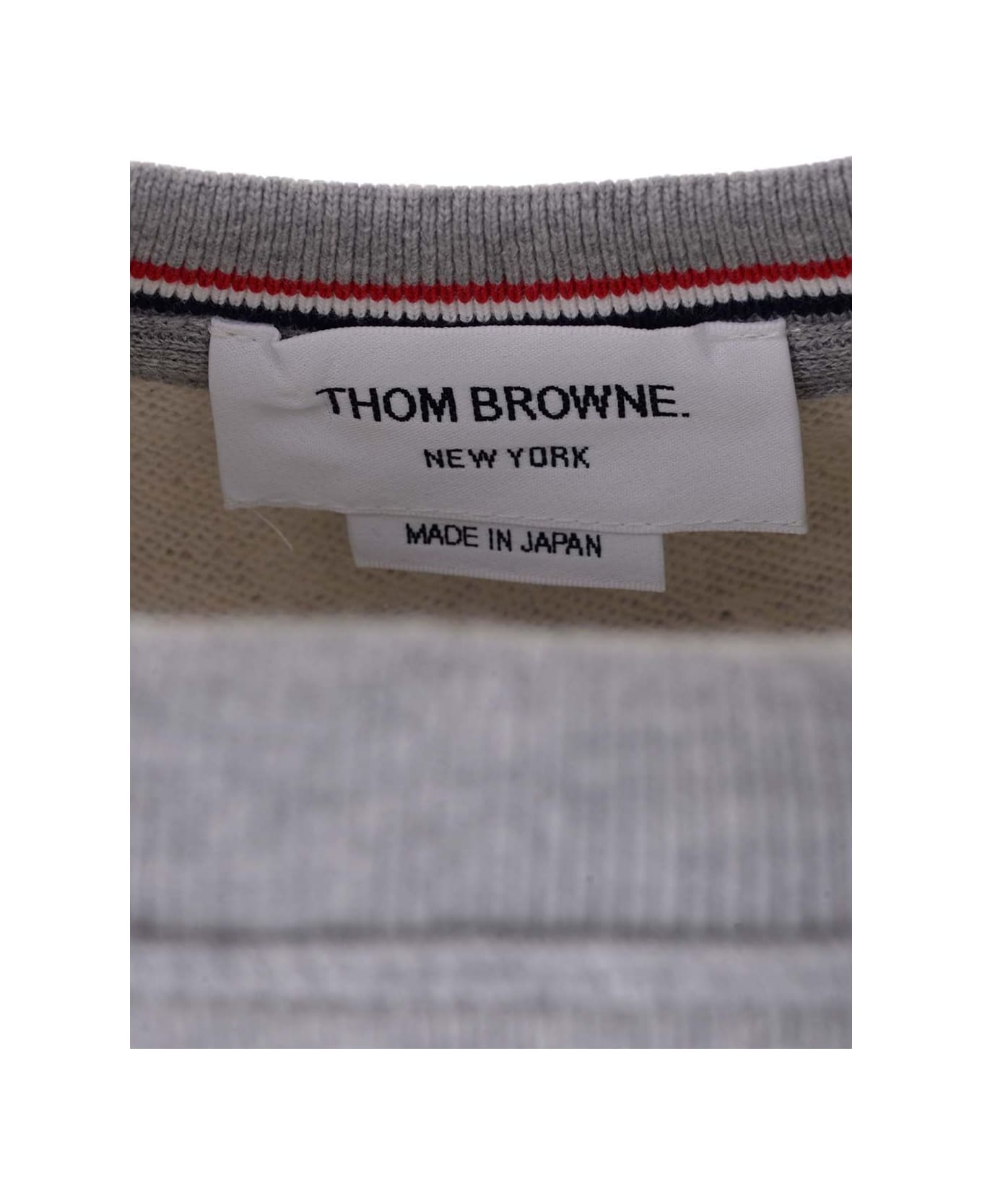 Thom Browne Grey 
4-bar
 Sweatshirt - LIGHT GREY