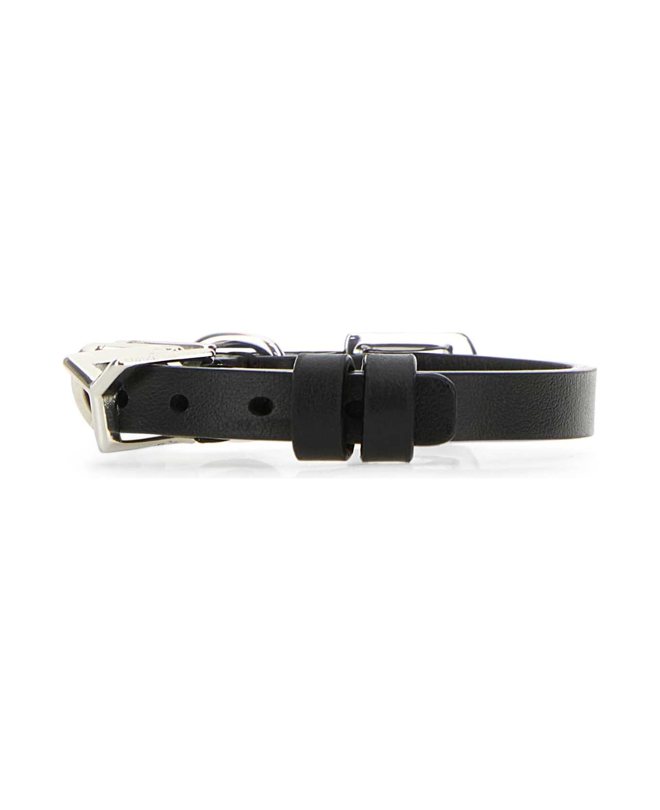 Y/Project Black Leather Bracelet - BLACK ブレスレット