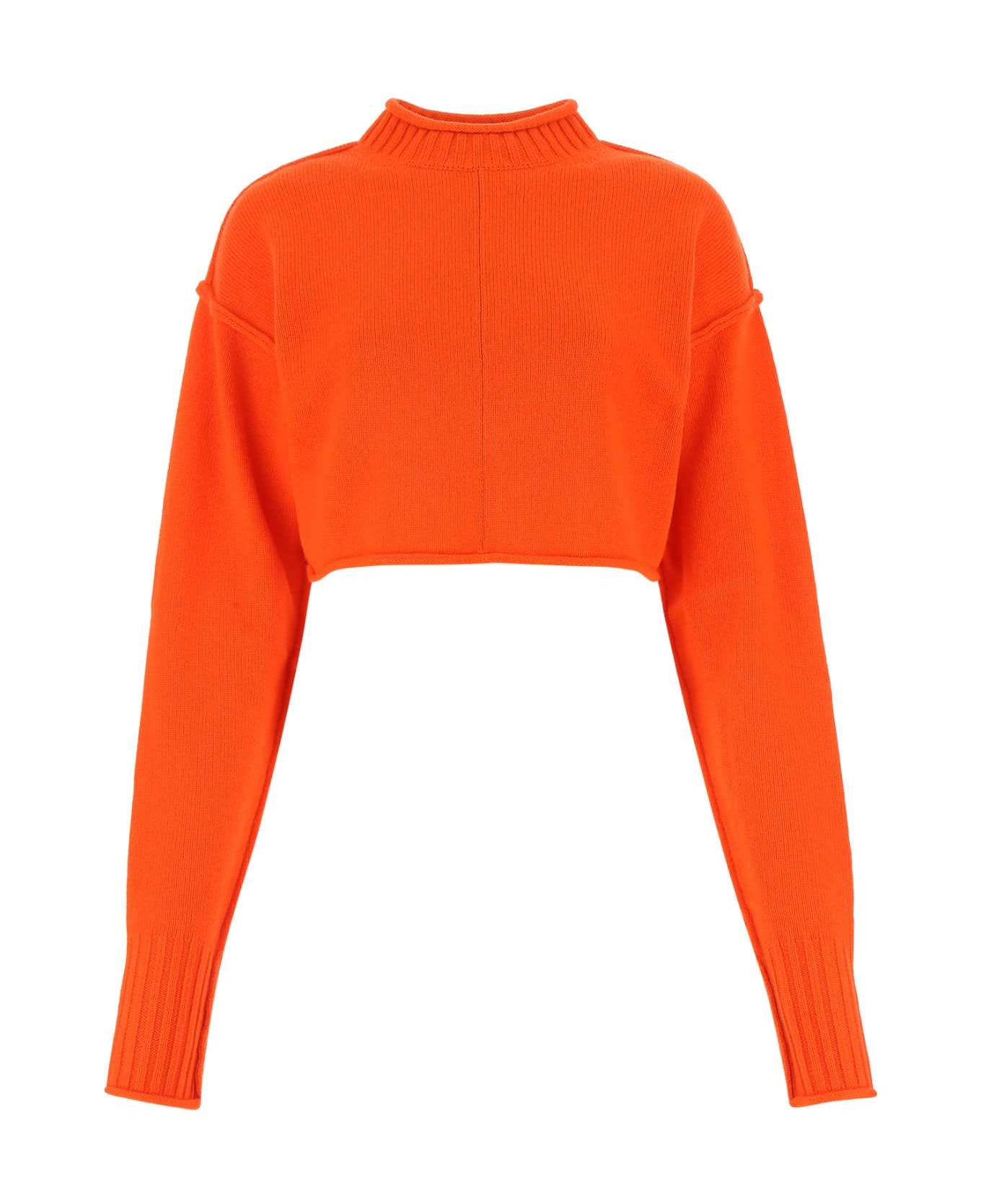 SportMax Orange Wool Blend Maiorca Sweater - 003