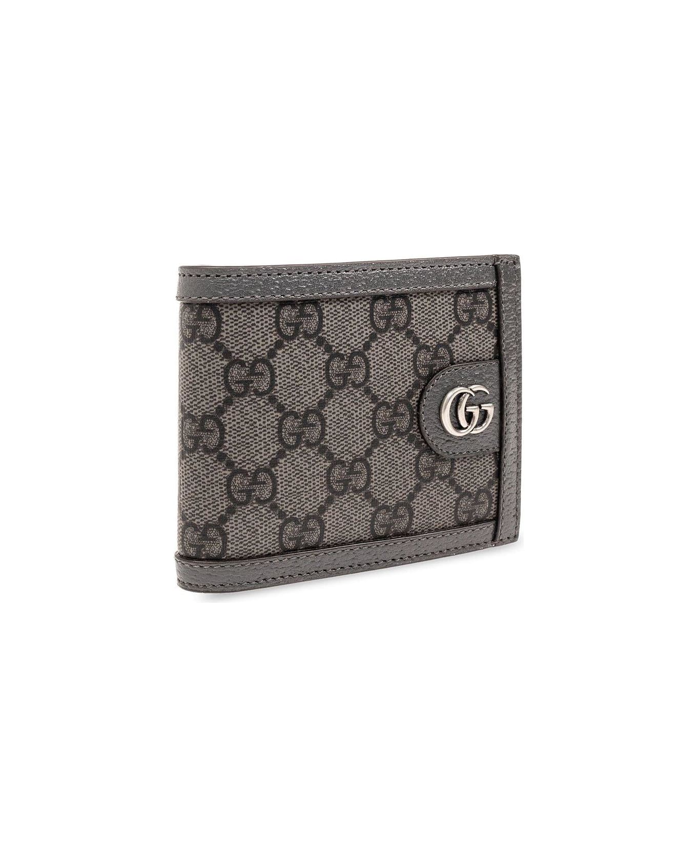 Gucci Monogrammed Bifold Wallet - Grey