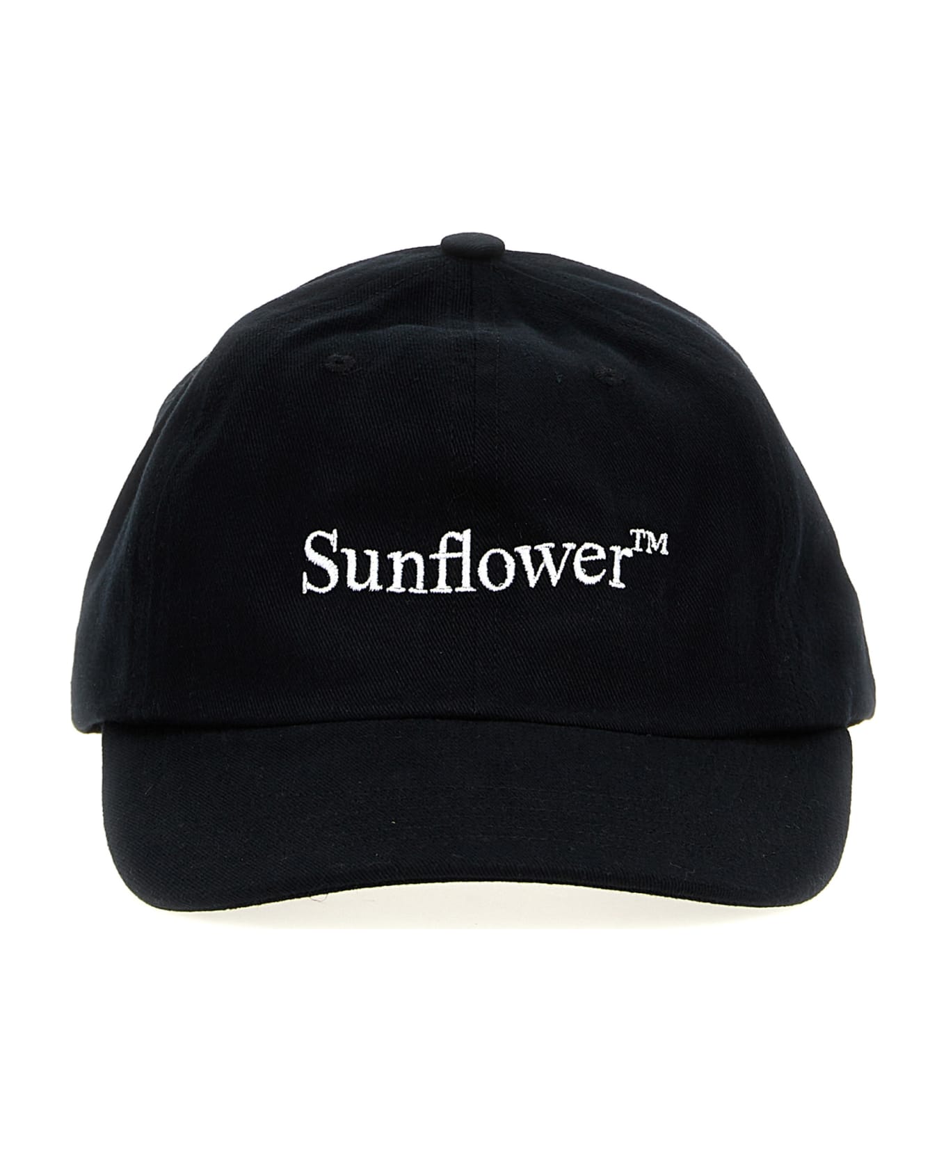 Sunflower Logo Embroidery Cap - Black   帽子