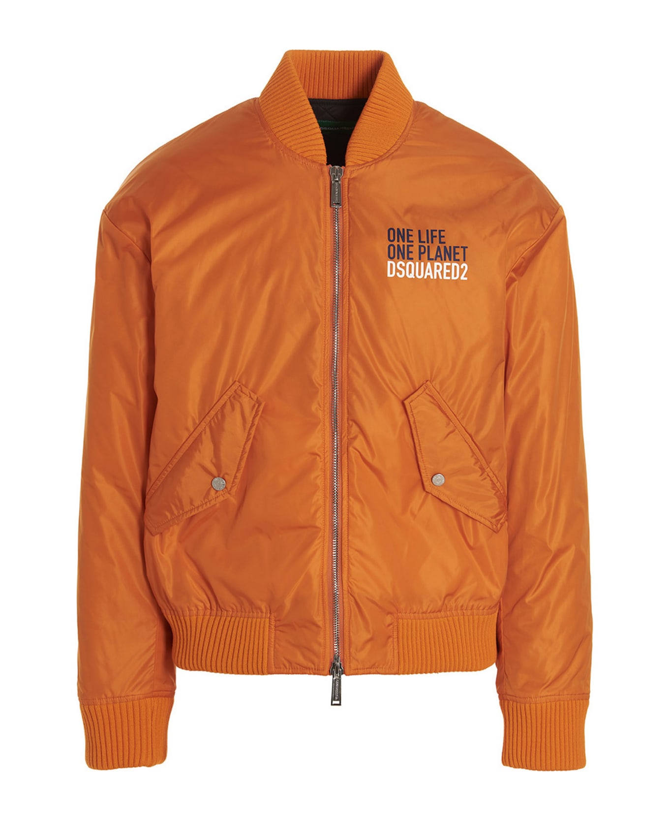 Dsquared2 Bomber 'one Life One Planet' - Orange