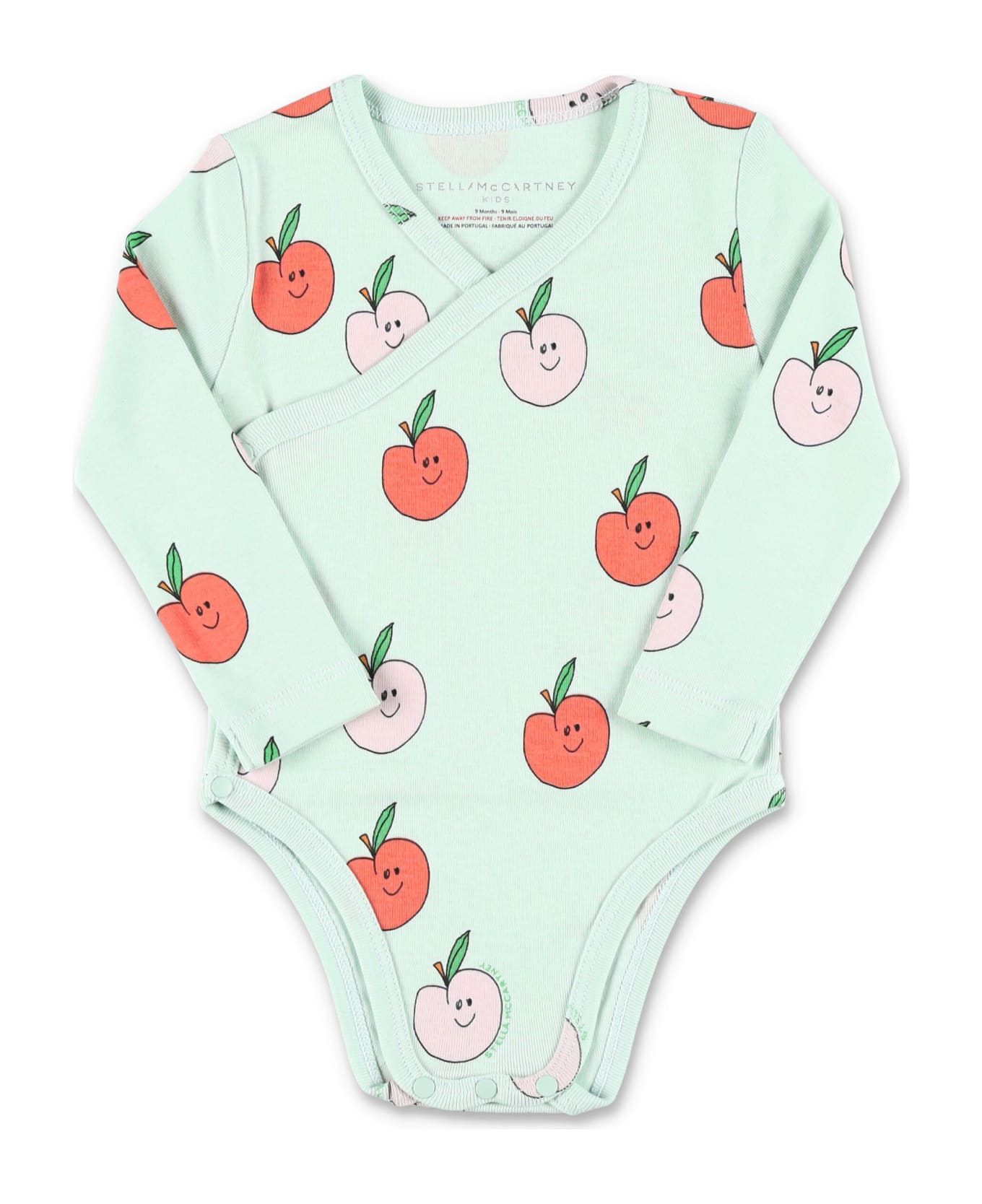 Stella McCartney Kids Apple Print Bodysuit And Sleepsuit Set - MULTICOLOR
