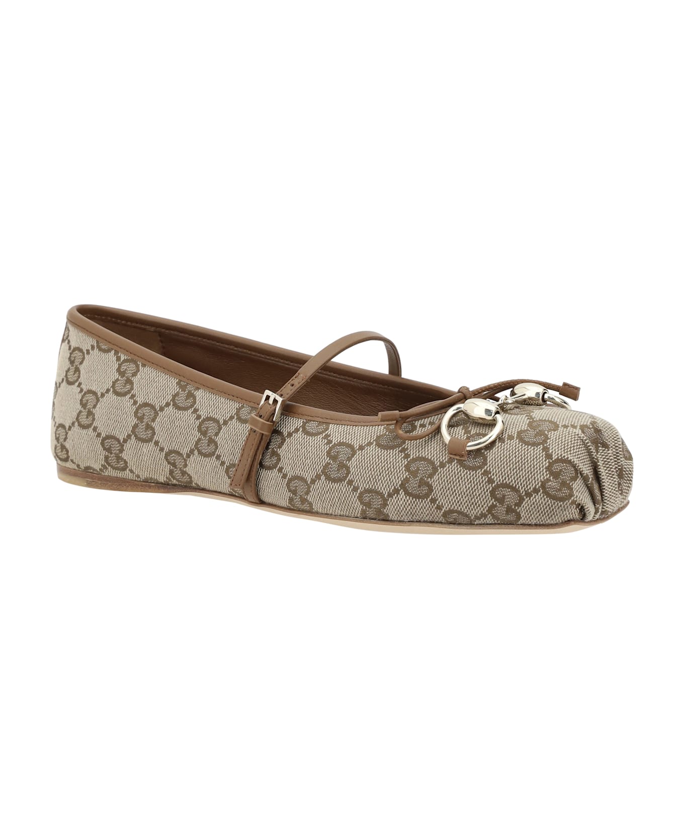 Gucci Gg Ballerinas - BEIGE