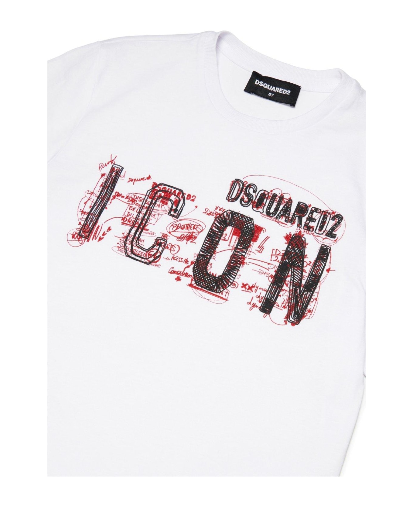 Dsquared2 Icon-printed Crewneck T-shirt - White Tシャツ＆ポロシャツ