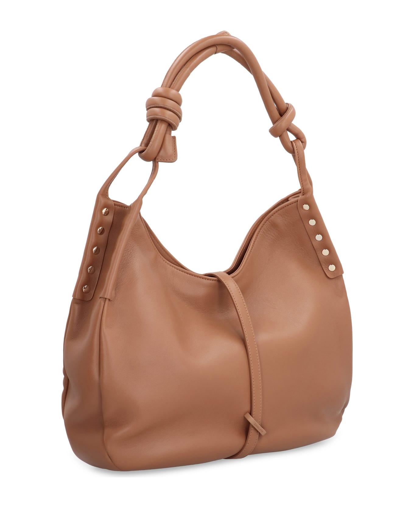 Zanellato Ima Leather Shoulder Bag - Saddle Brown