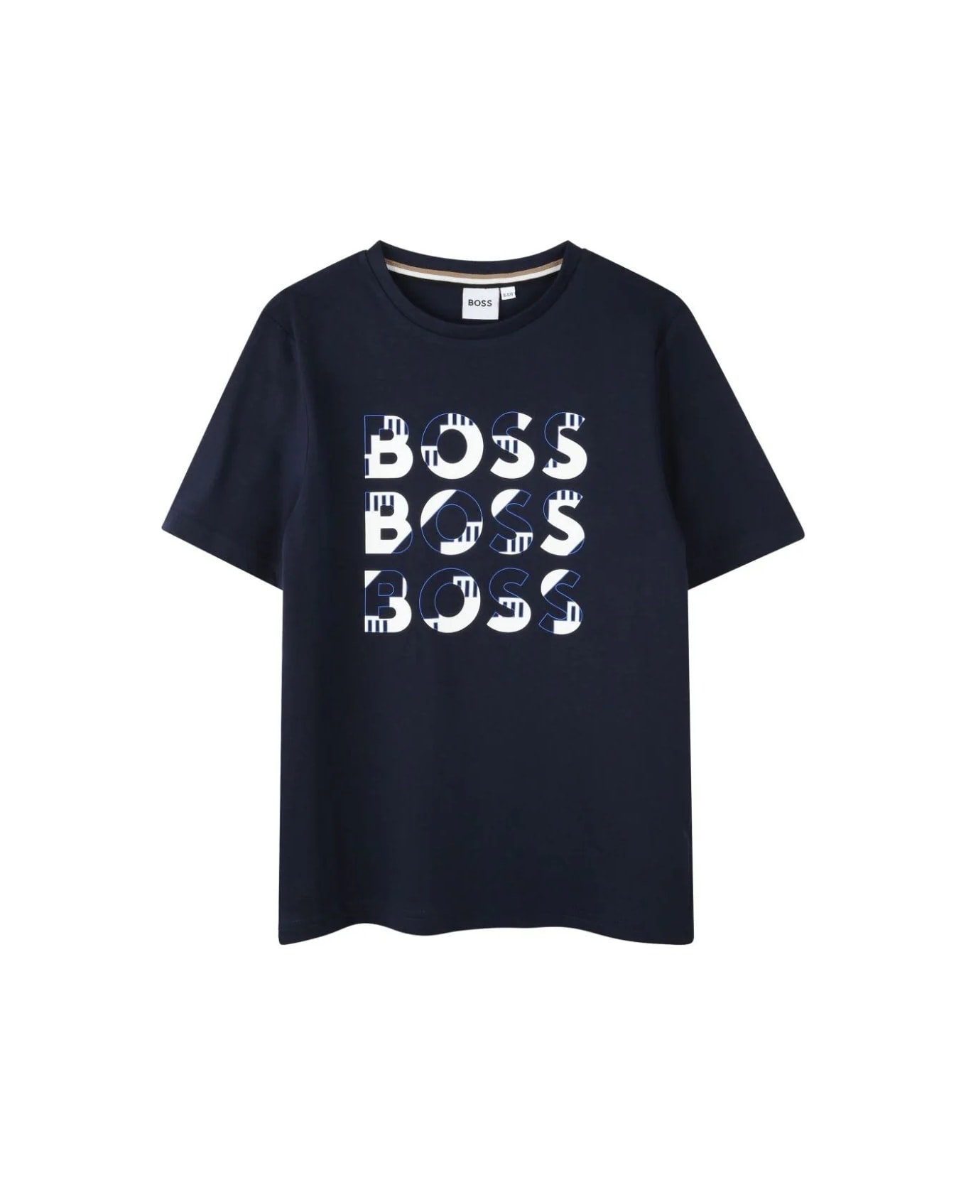 Hugo Boss T-shirt Con Logo - Blue