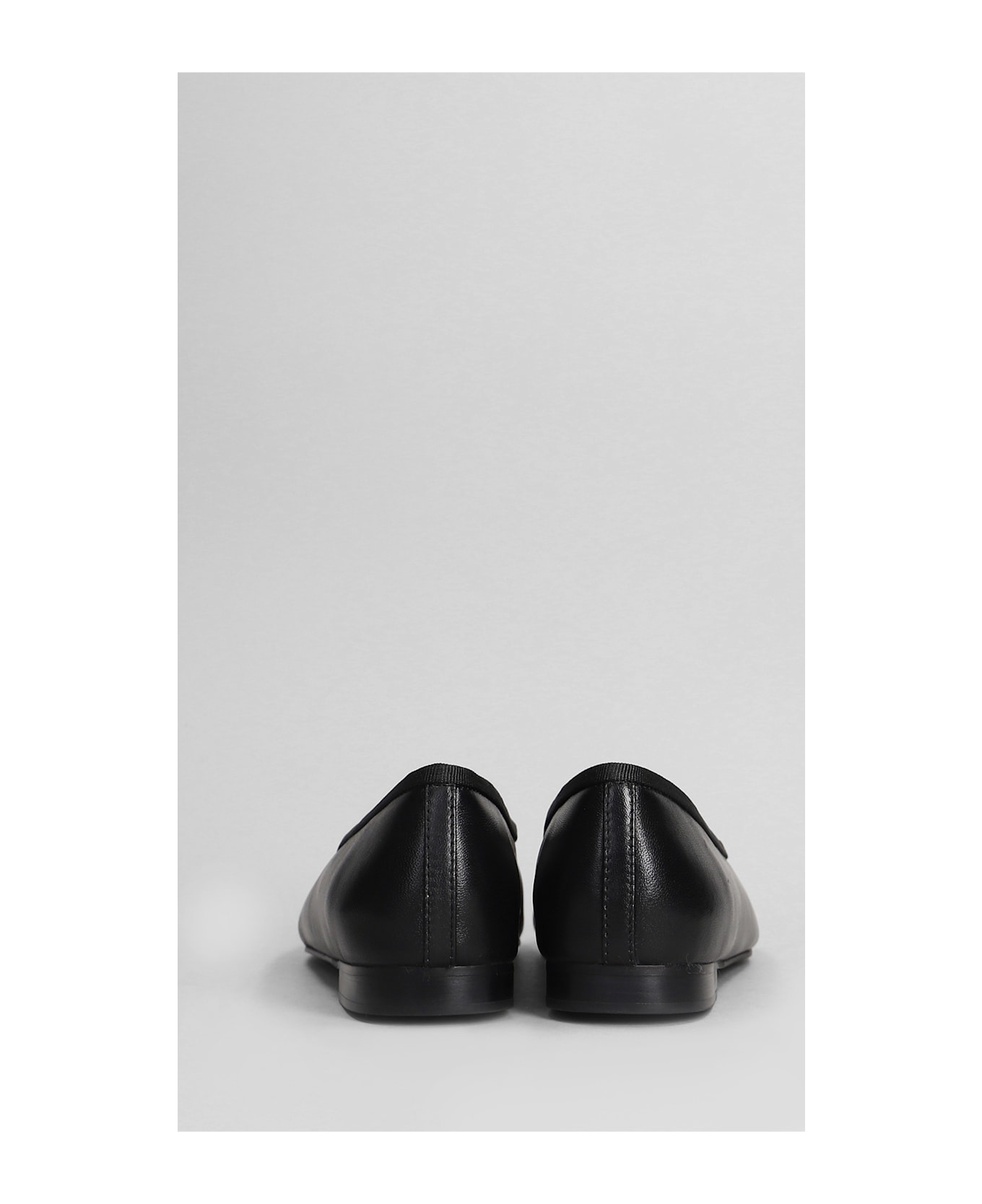 Lola Cruz Lima Ballerinas Ballet Flats In Black Leather - black