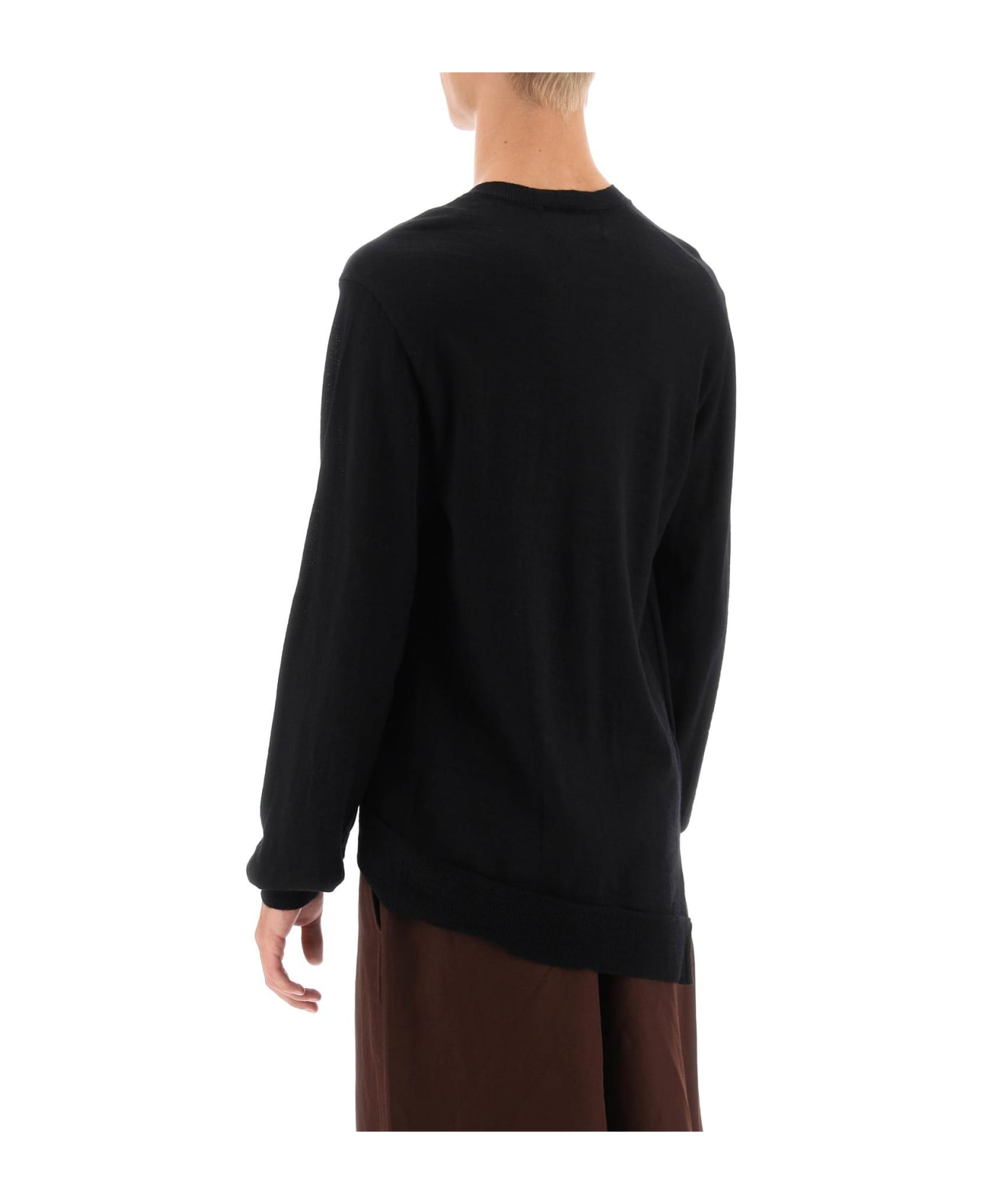 Comme des Garçons Shirt Boy X Lacoste Bias-cut Sweater - Black