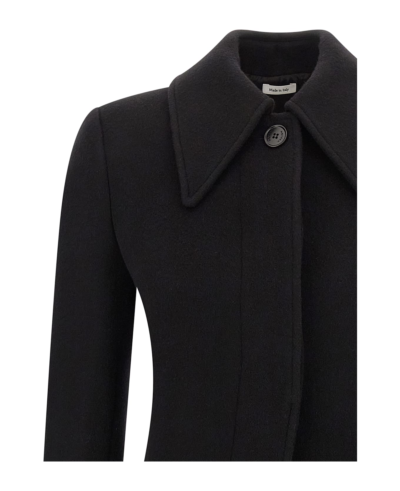 Alexander McQueen Wool And Cashmere Coat - BLACK