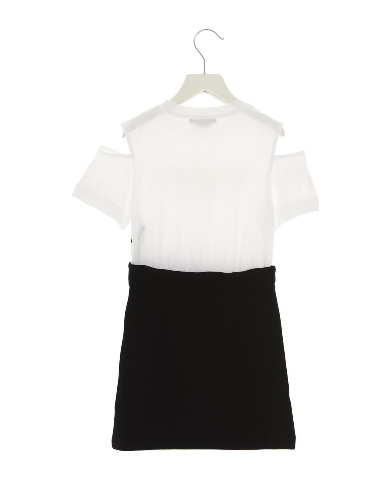 Balmain Logo Dress - White/black ワンピース＆ドレス