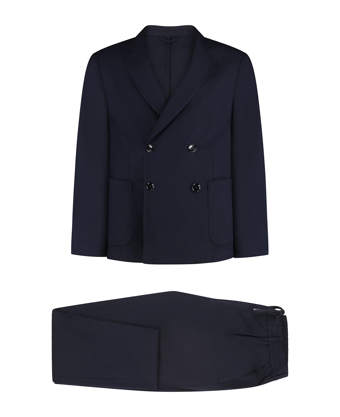 Hugo Boss Virgin Wool Two-piece Suit - blue