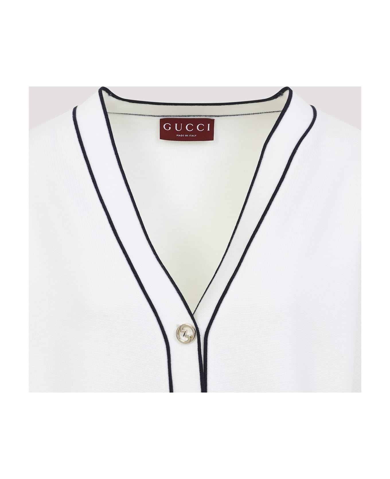 Gucci Wool Cardigan - White Blue