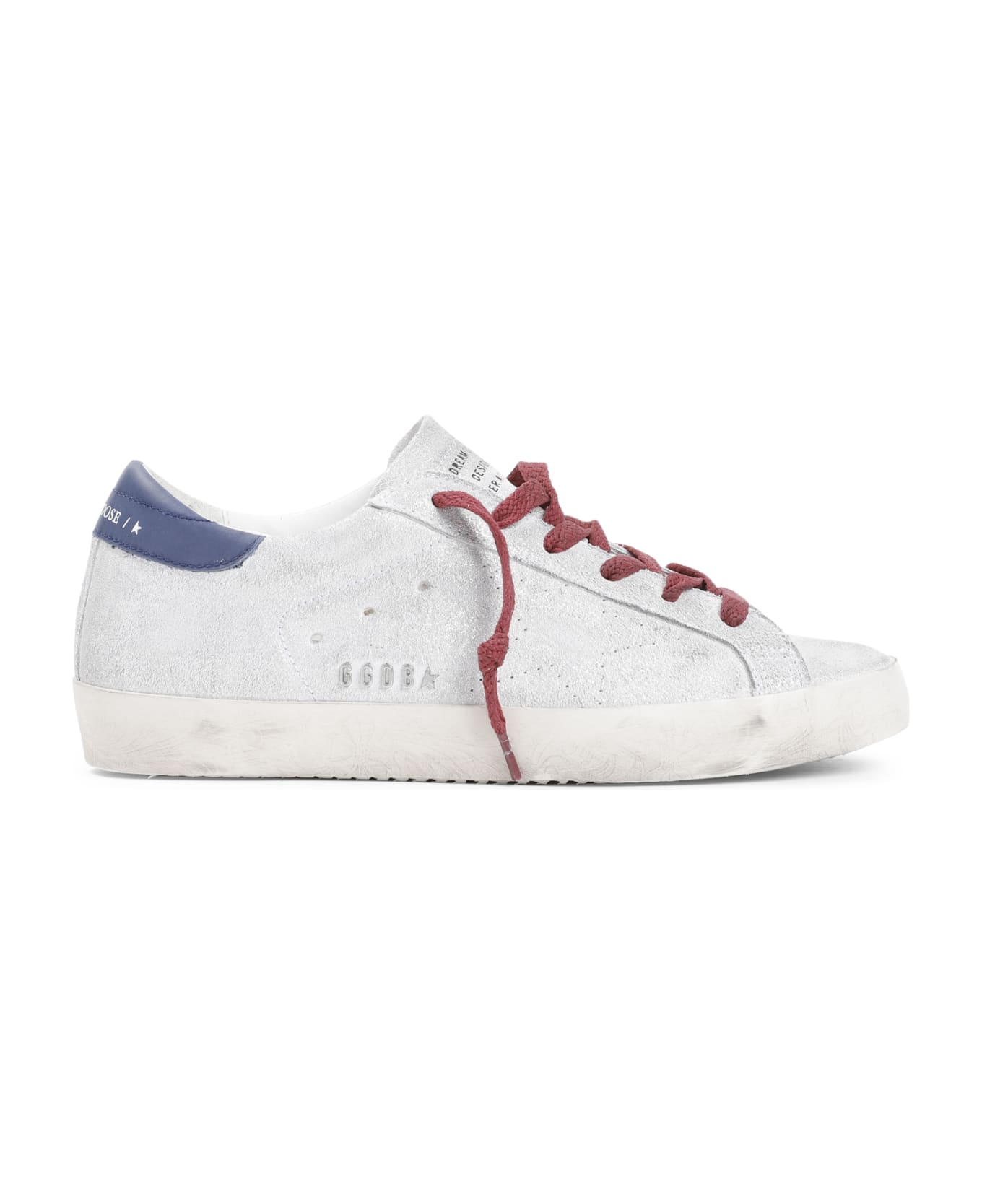 Golden Goose Superstar Sneakers - Silver White Blue