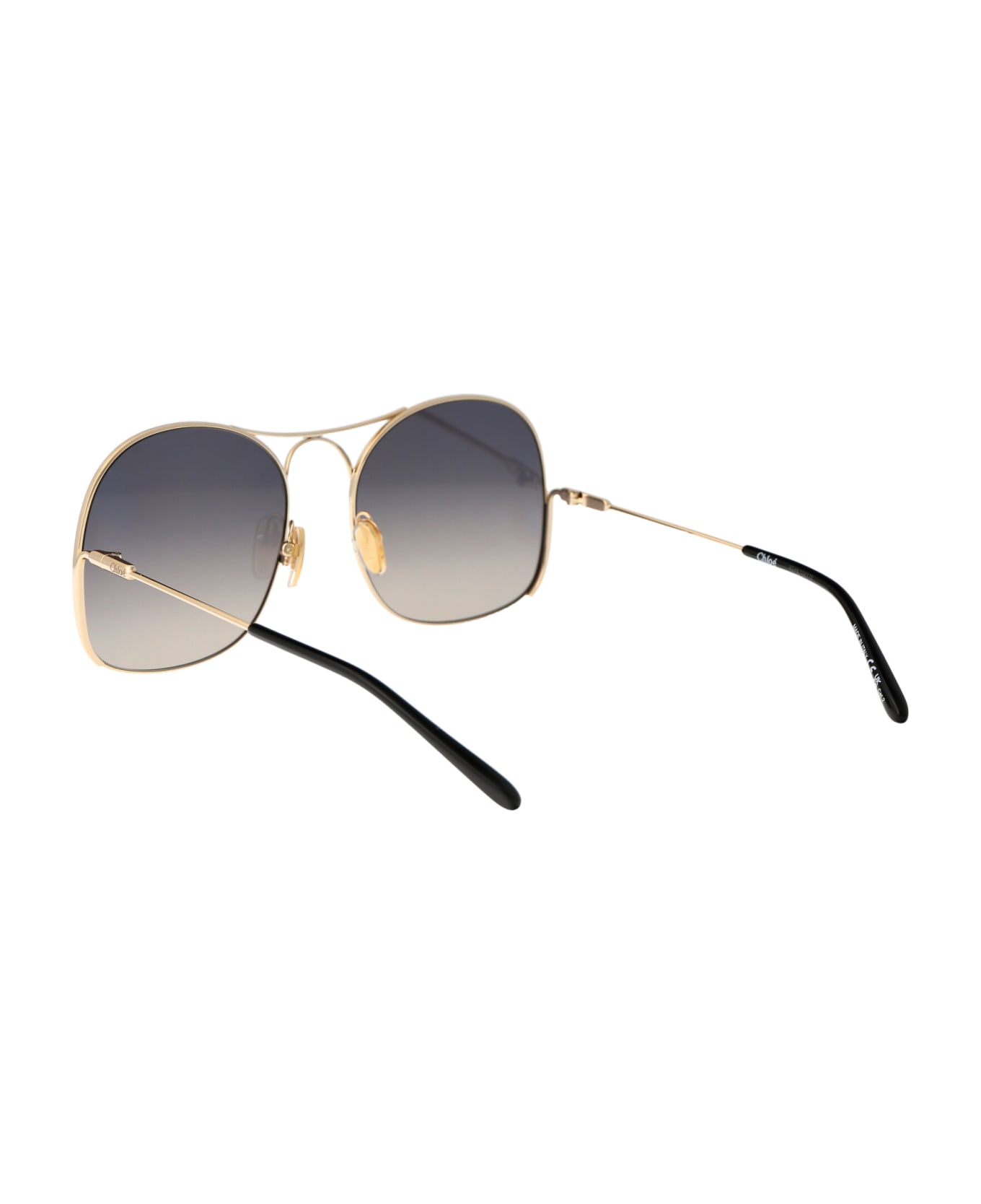 Chloé Eyewear Ch0164s Sunglasses - 001 GOLD GOLD GREY