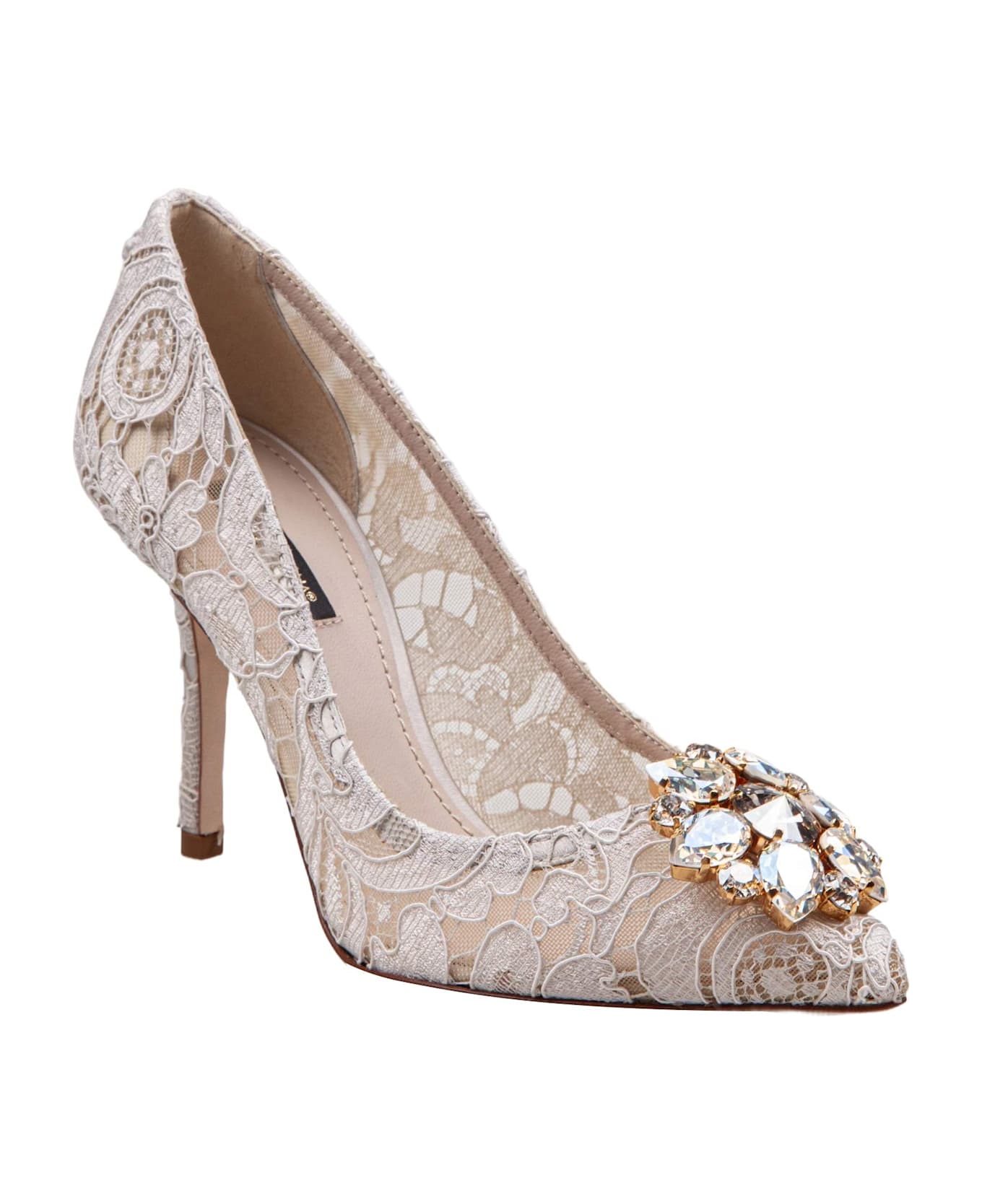 Dolce & Gabbana Dragon Sneakers In Mixed Materials In Grey And Fuchsia - WHITE